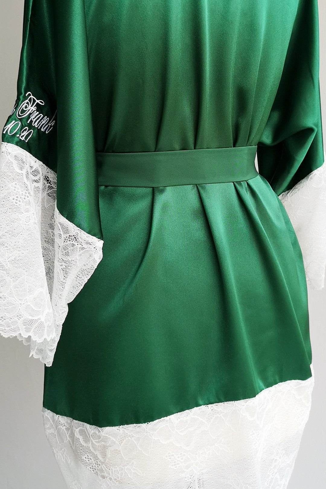 Bespoke Silk Robe - Bells & Birds
