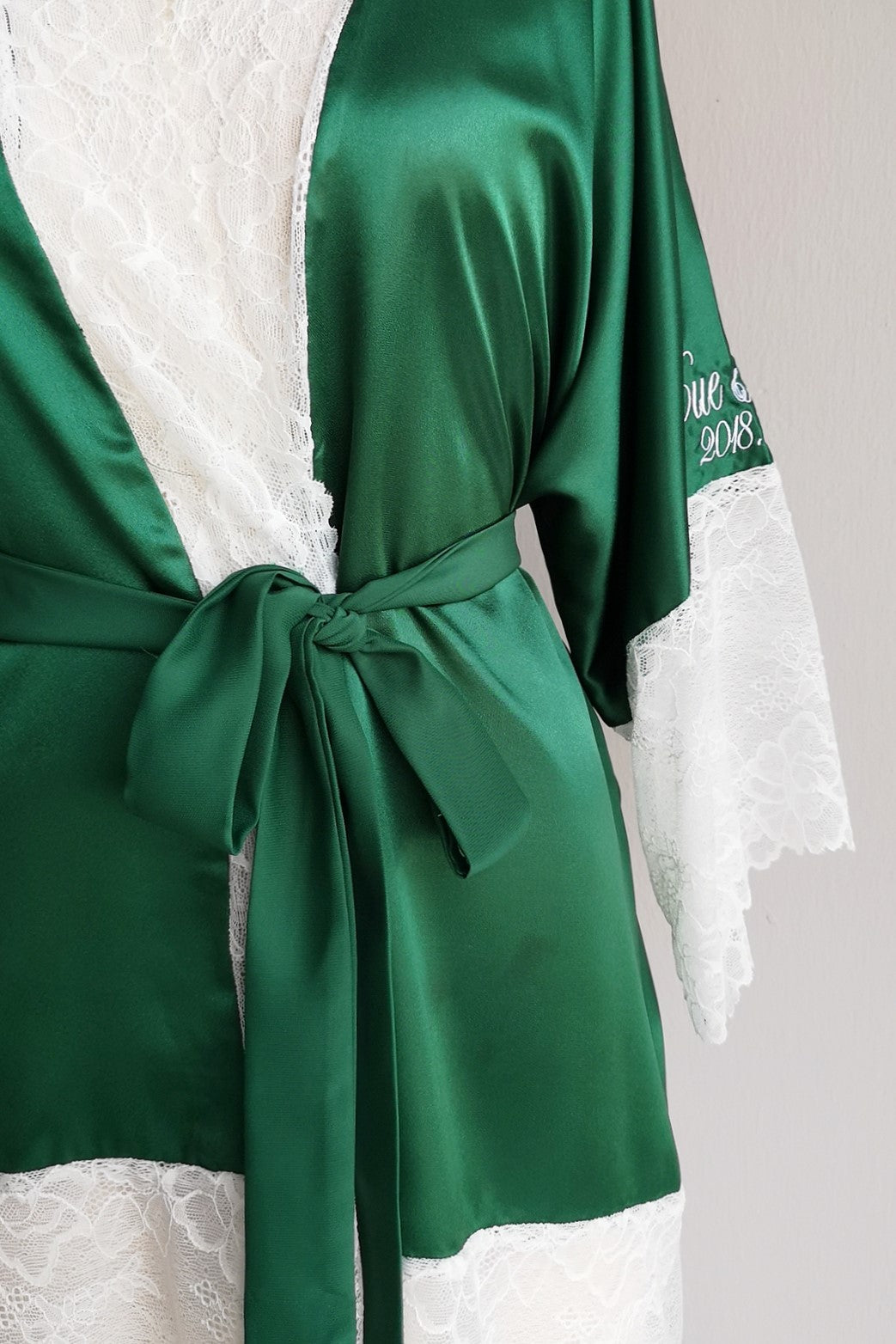 Bespoke Silk Robe - Bells & Birds
