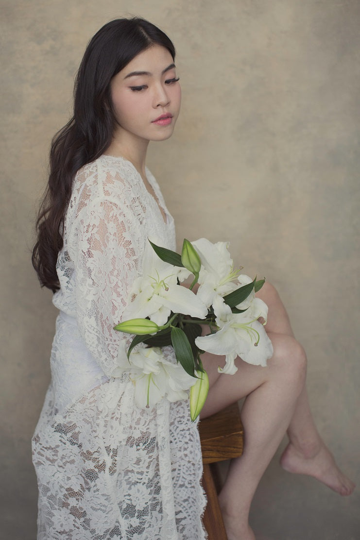Fée en Blanc Lace Maxi Robe - Bells & Birds