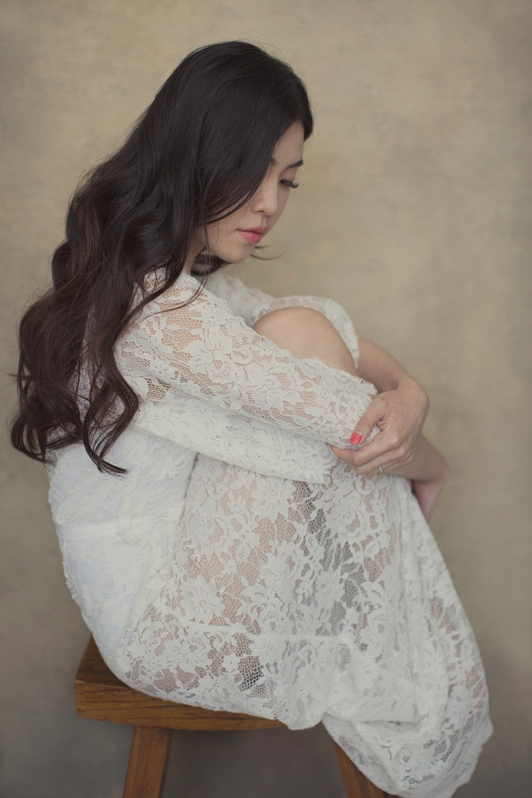 Fée en Blanc Lace Maxi Robe - Bells & Birds
