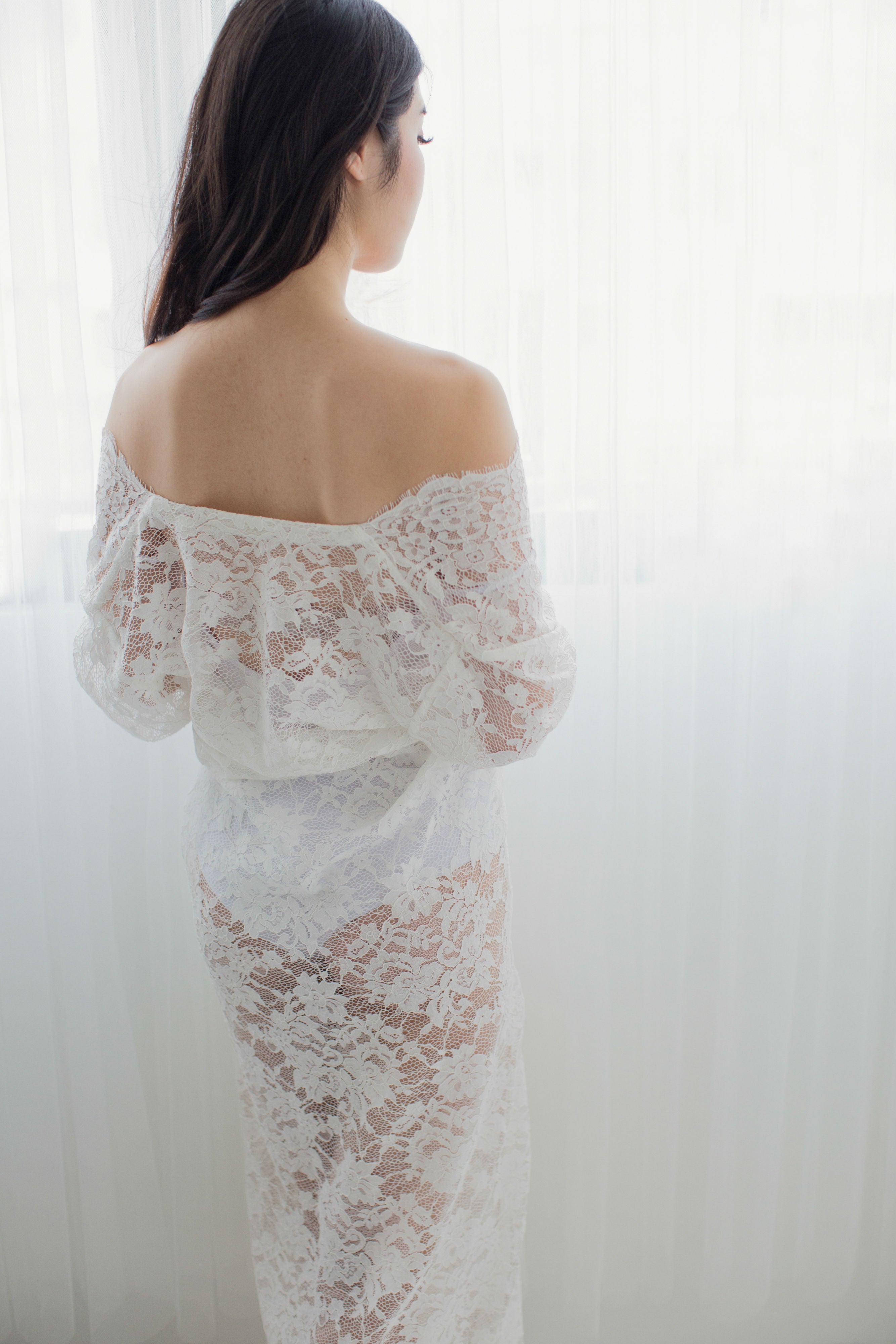 Fée en Blanc Lace Maxi Robe - Bells & Birds