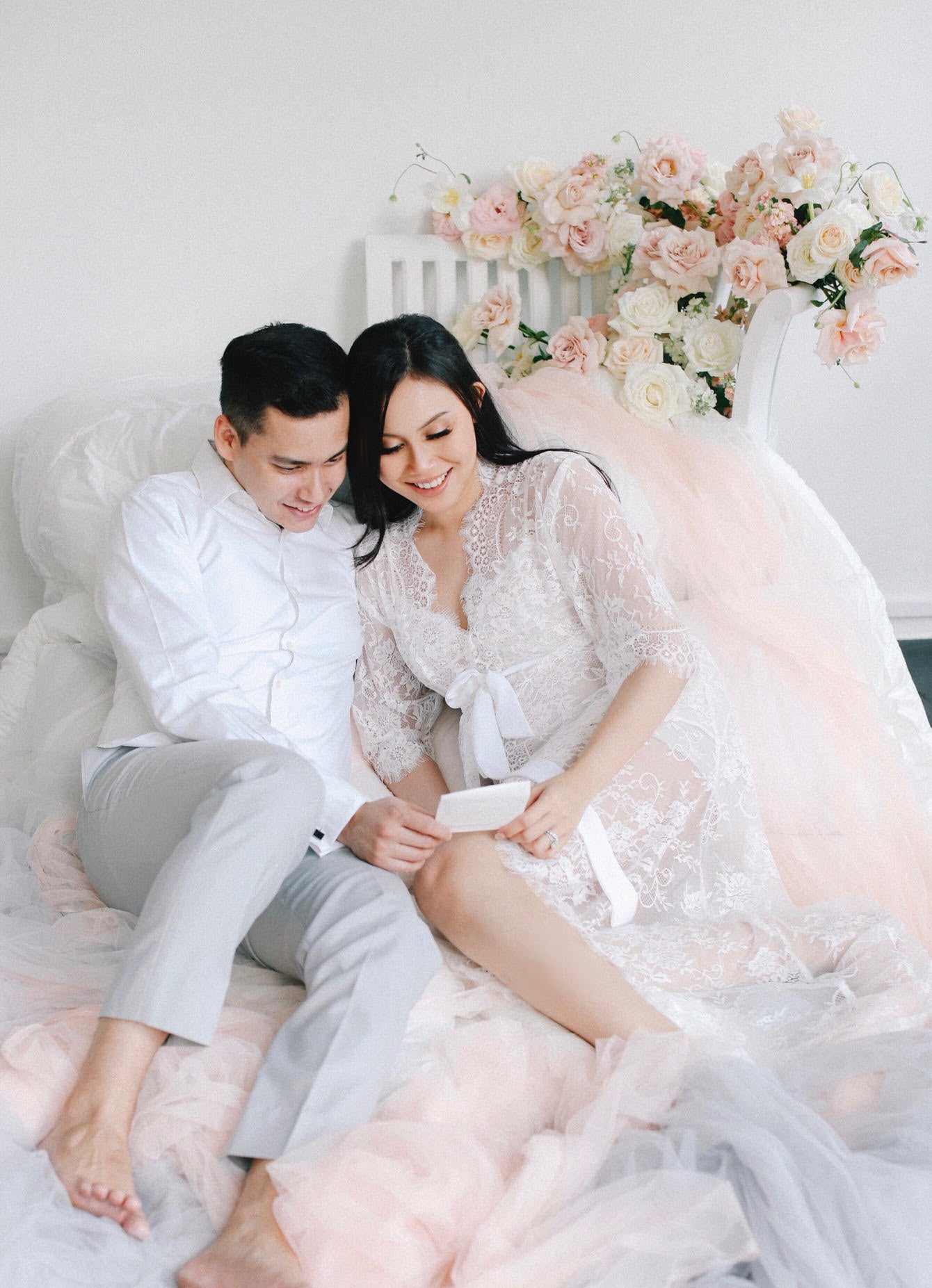Ever After Lace Maxi Robe - Bells & Birds