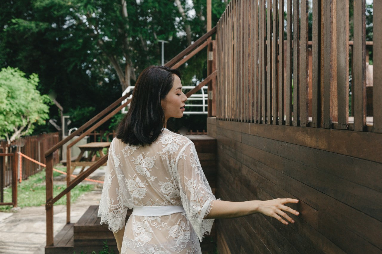 Fleur de Vie Lace Robe - Bells & Birds