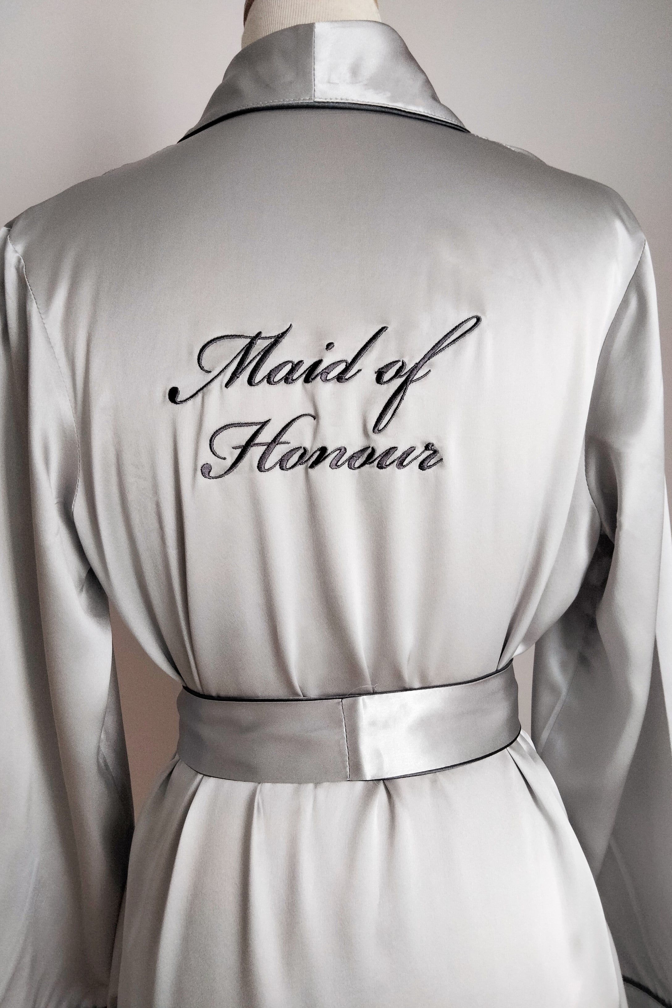 BESPOKE Empress Silk Robe - Bells & Birds