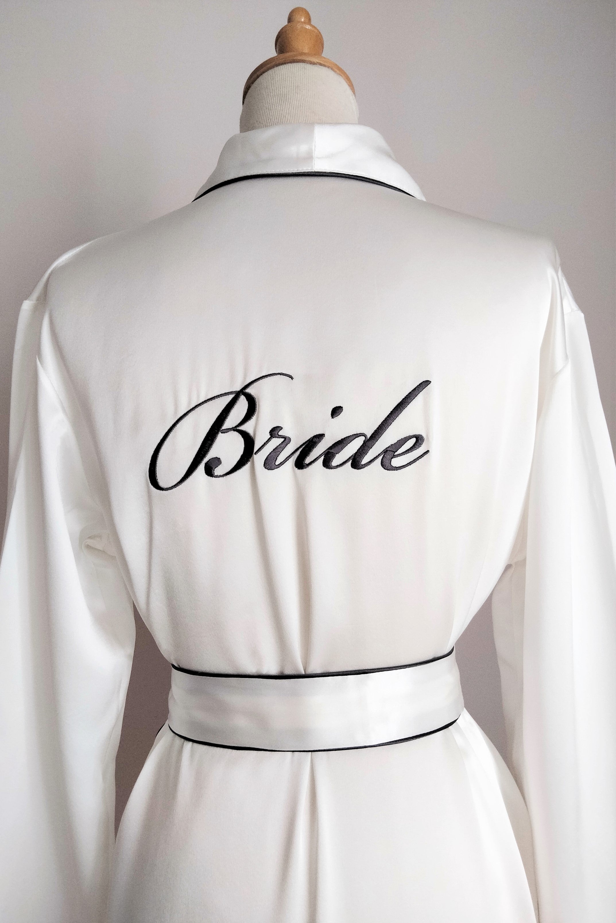 BESPOKE Empress Silk Robe - Bells & Birds