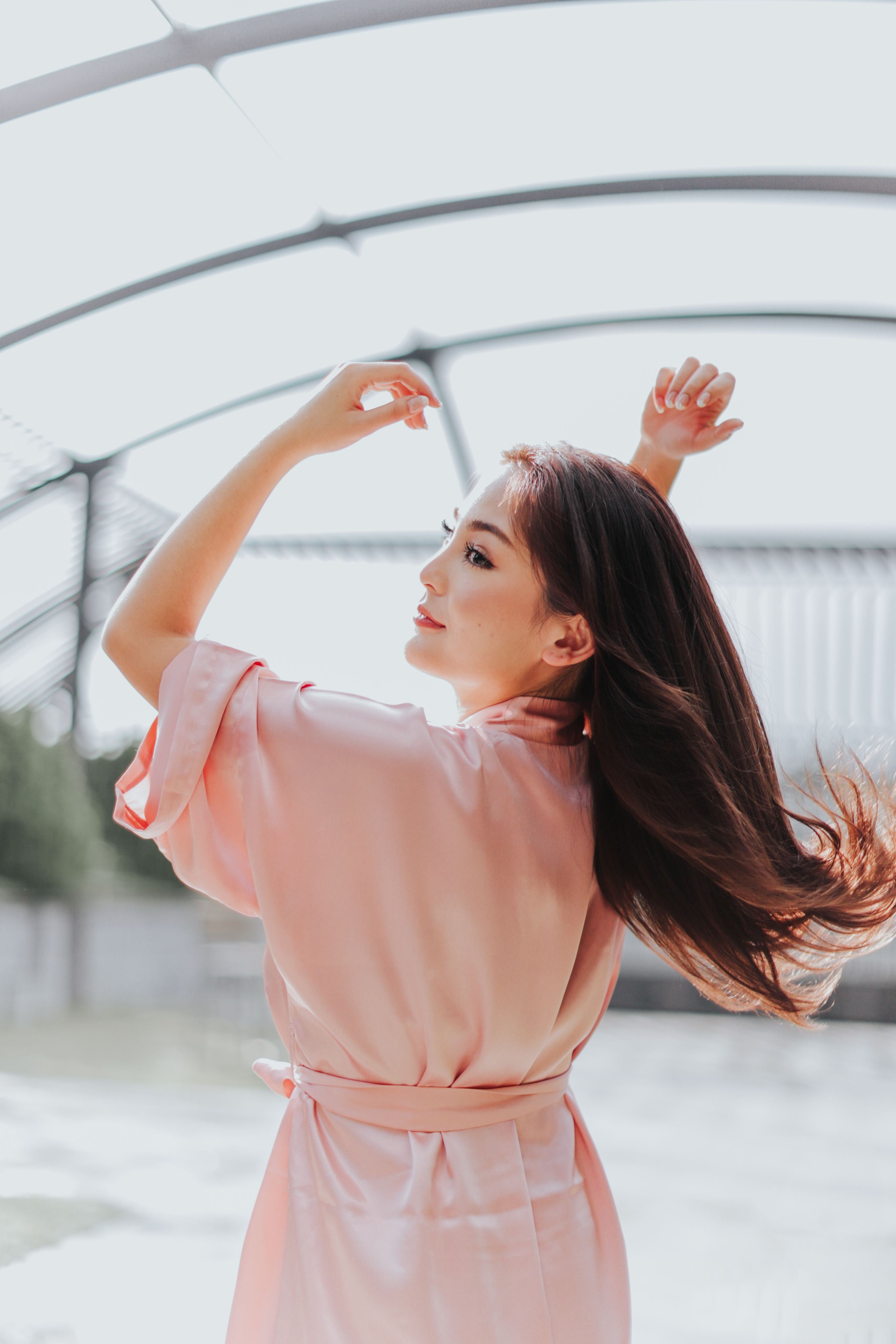 Classic Silk Robe (Sweet Pink)