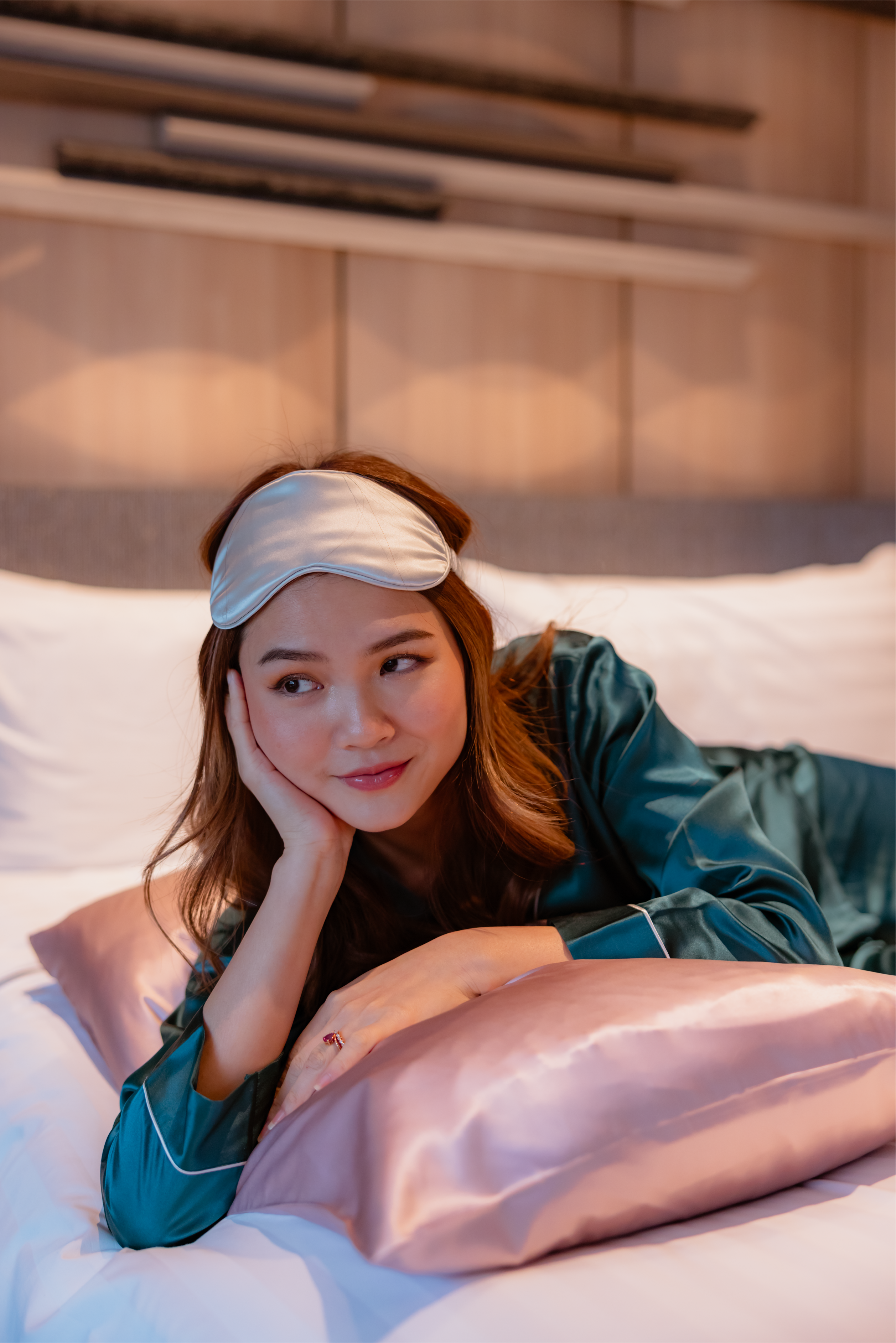 Mulberry Silk Pants Pyjamas (Teal)
