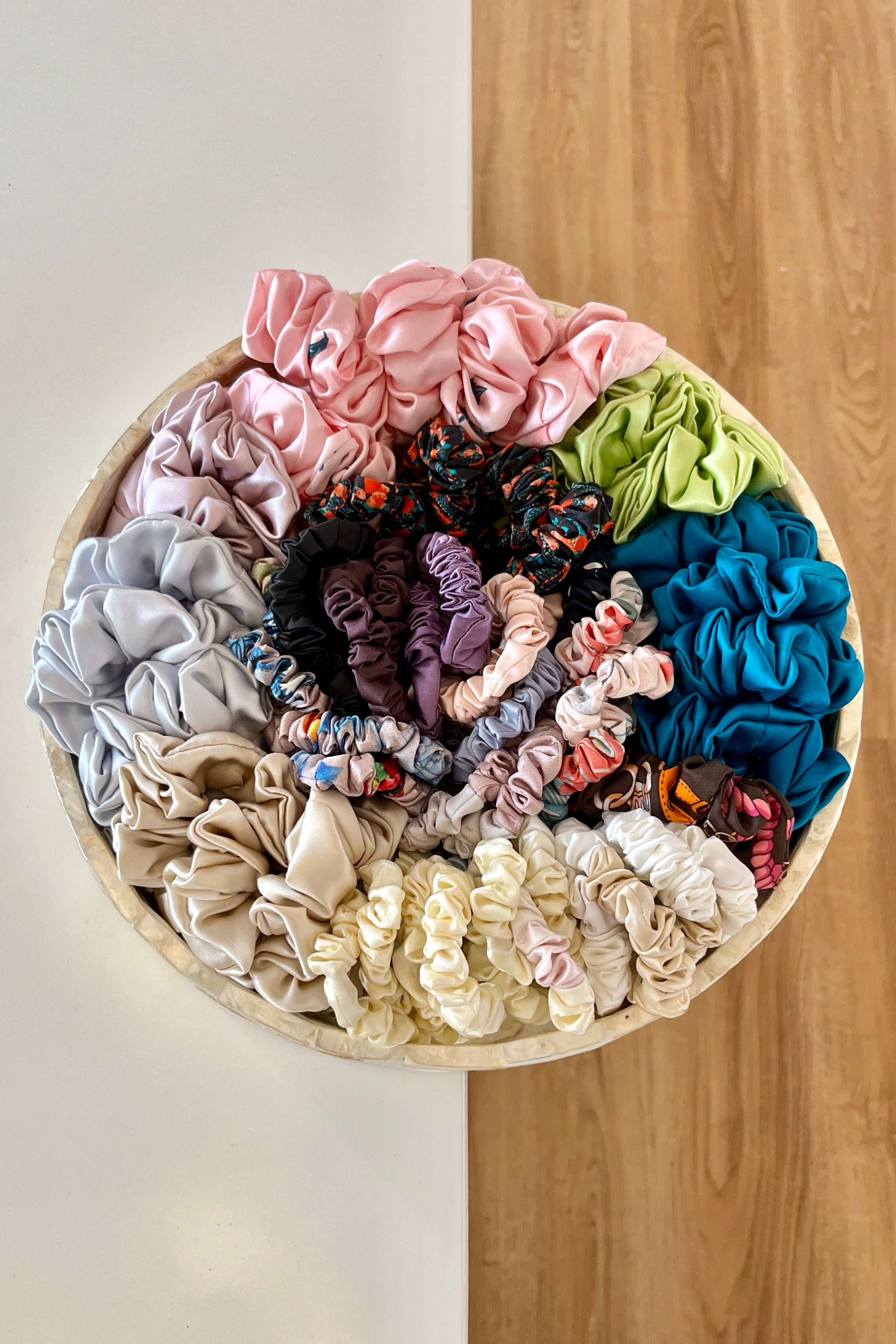 Mulberry Silk Scrunchies (3 for $39) - Bells & Birds