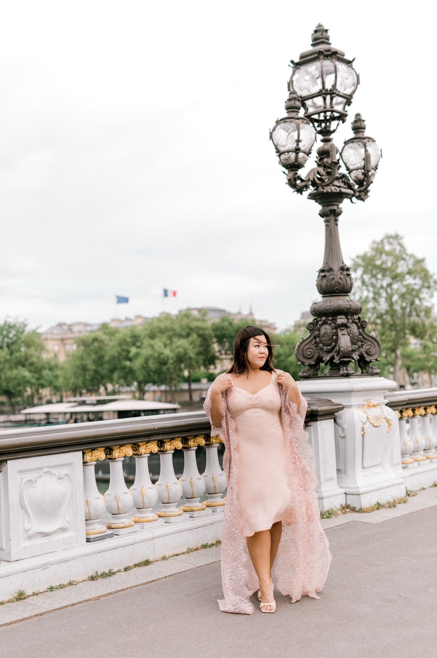 Limited Lace Kaftan (Pink) - Bells & Birds
