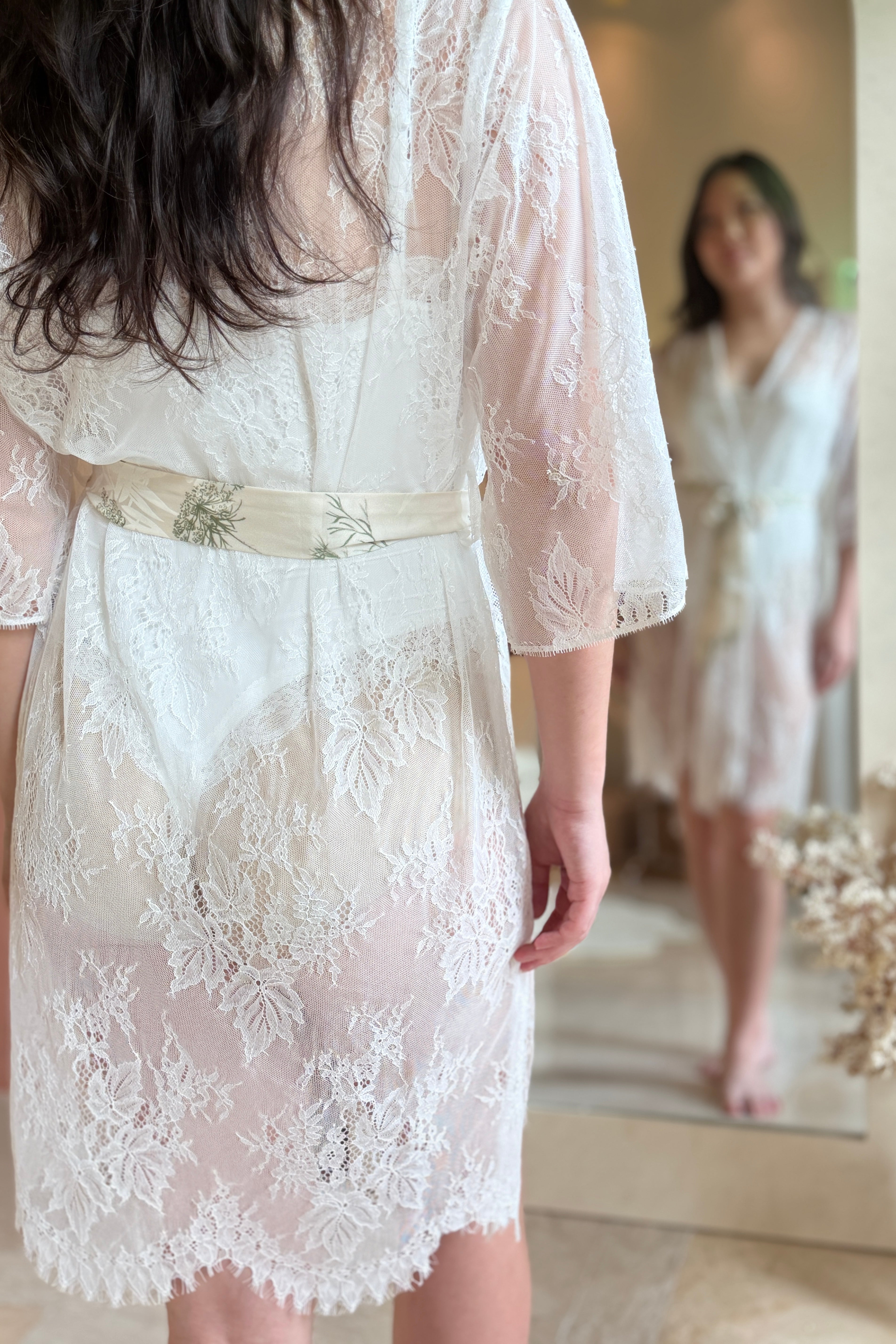Elise Lace Robe