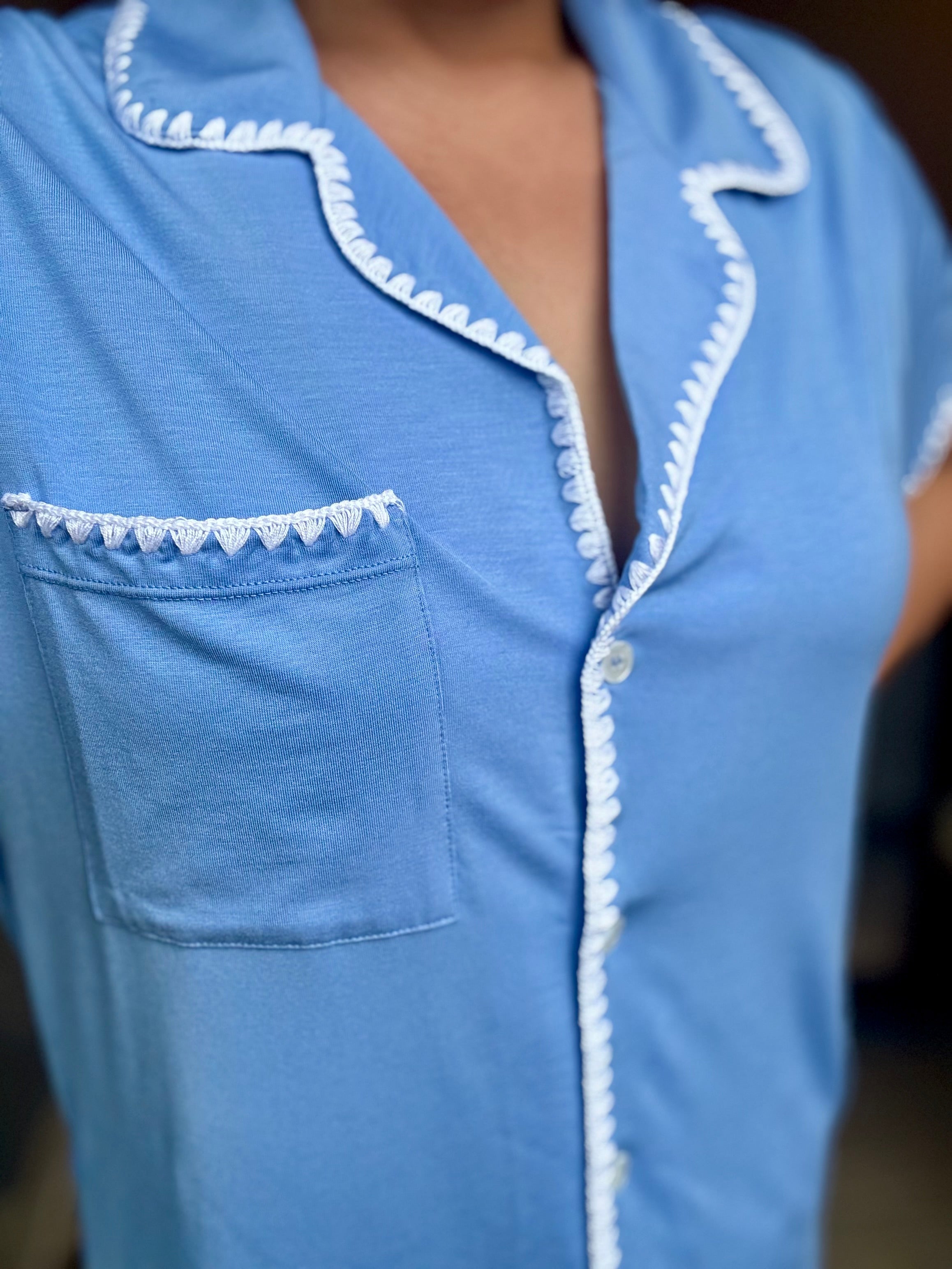 Oasis Modal Cotton PJs (Sky)