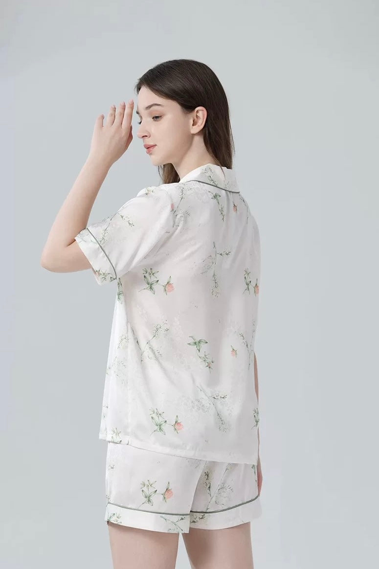 Evergreen Floral PJ Set