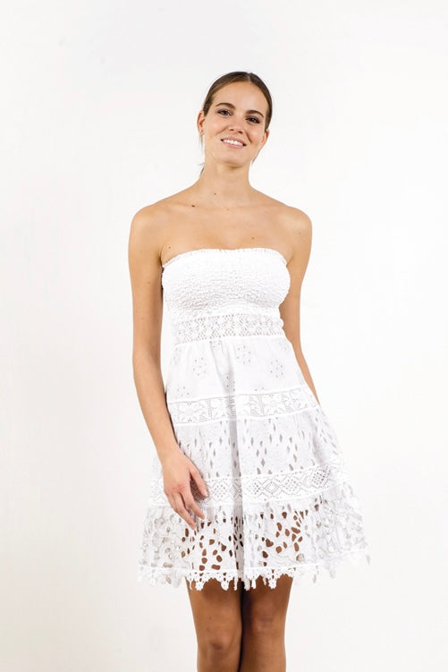 Bandeau Cotton Dress (M)