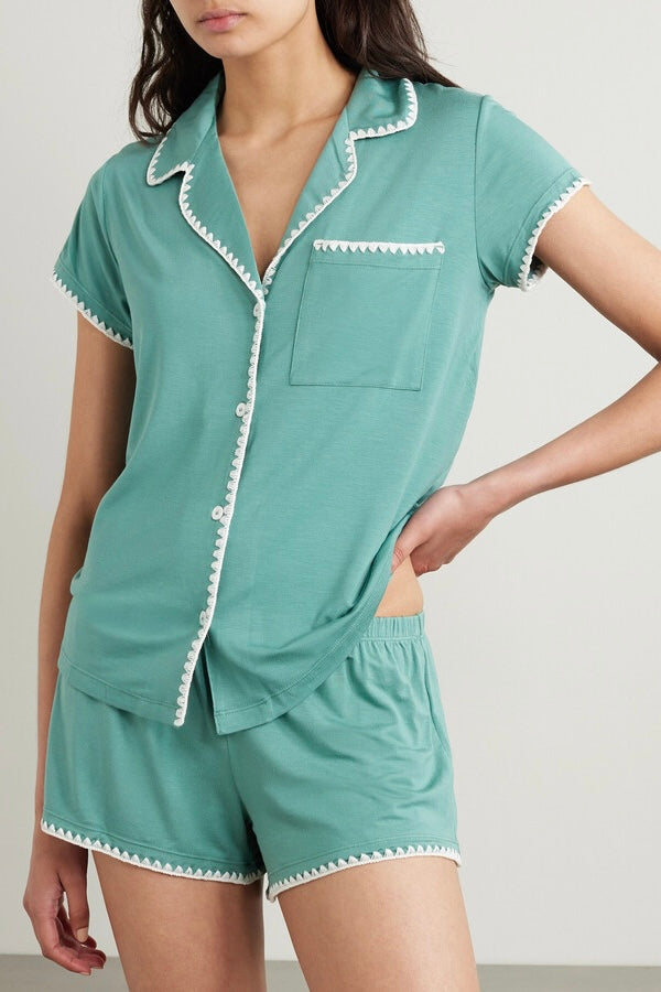 Oasis Modal Cotton PJs (Mint)