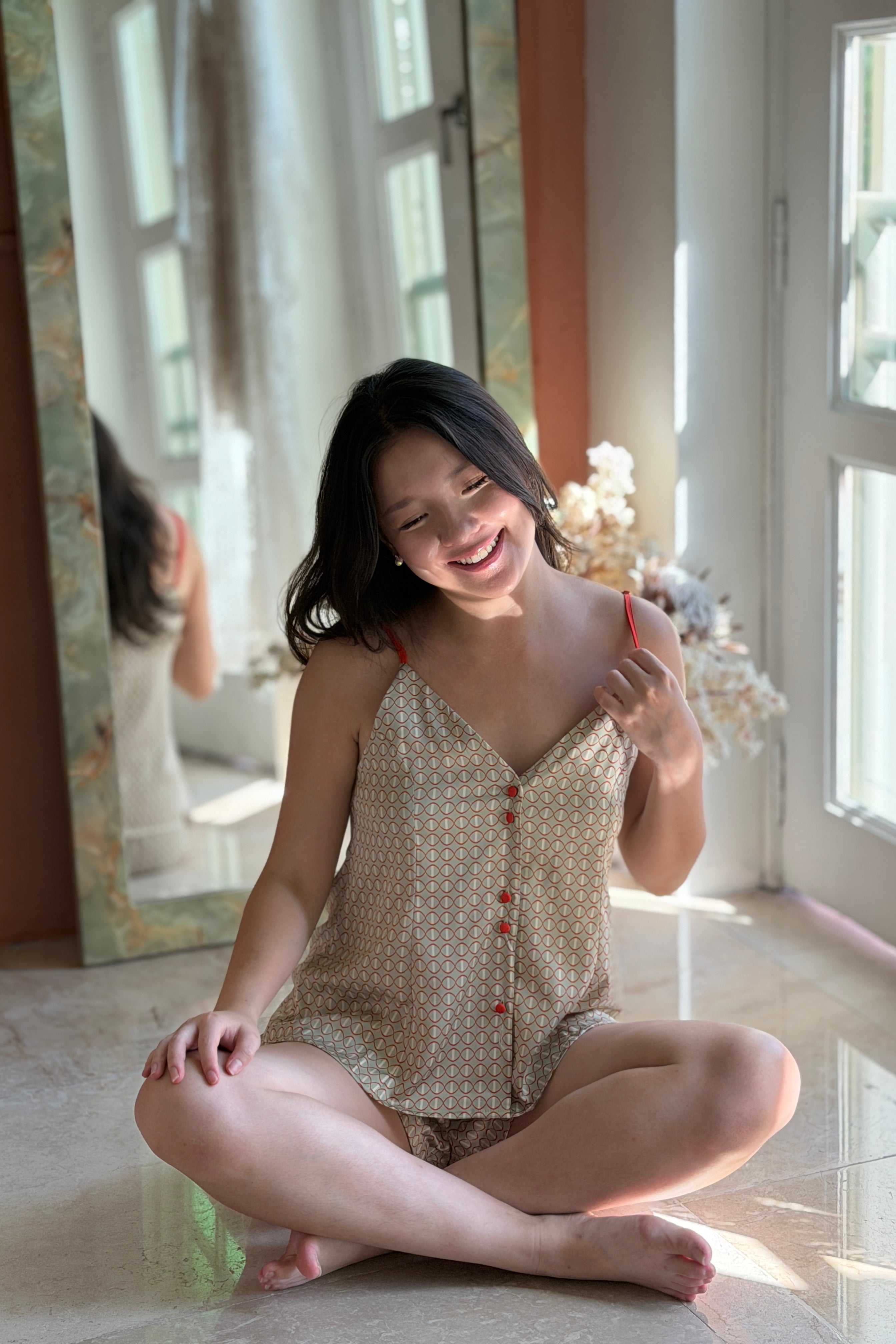 Citrus Glow Cami Set - Bells & Birds