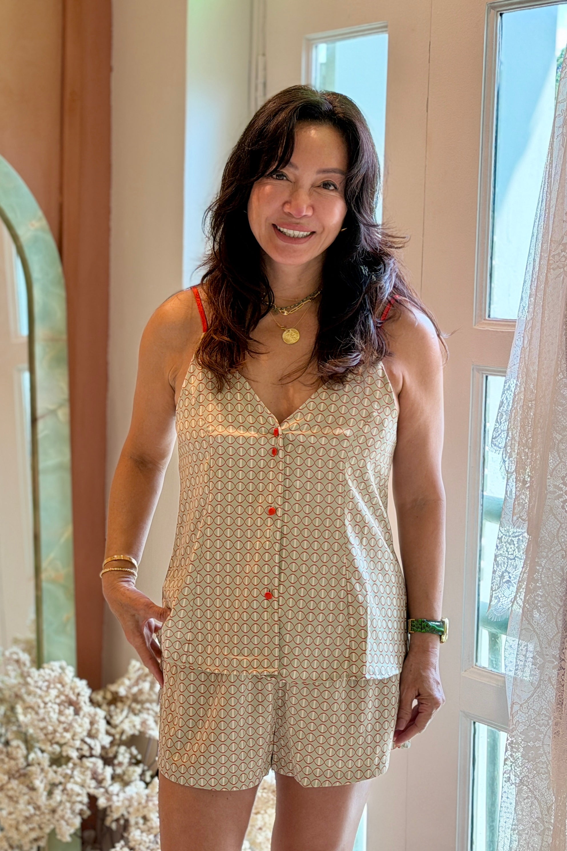 Citrus Glow Cami Set - Bells & Birds
