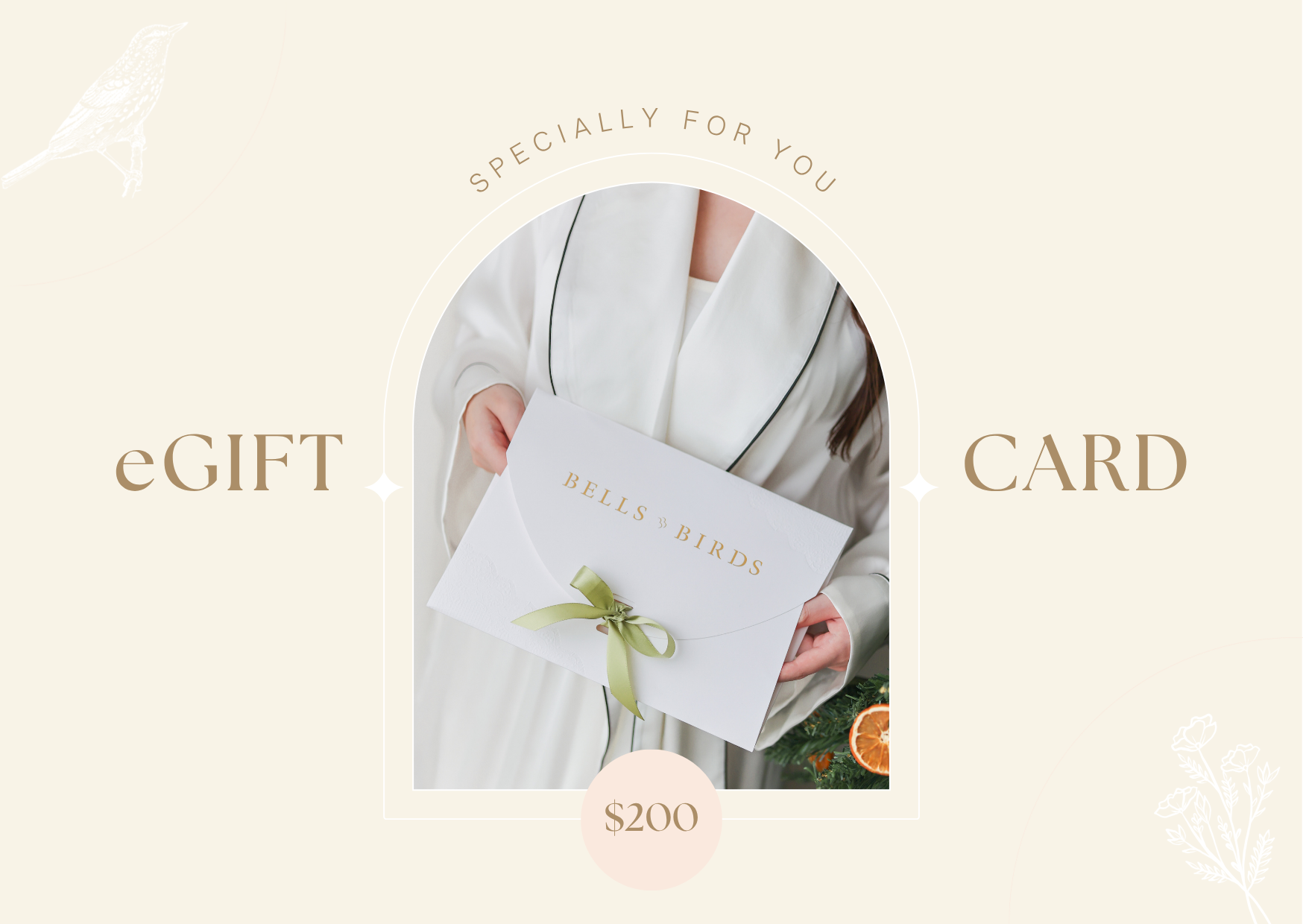 BELLS & BIRDS e-Gift Card