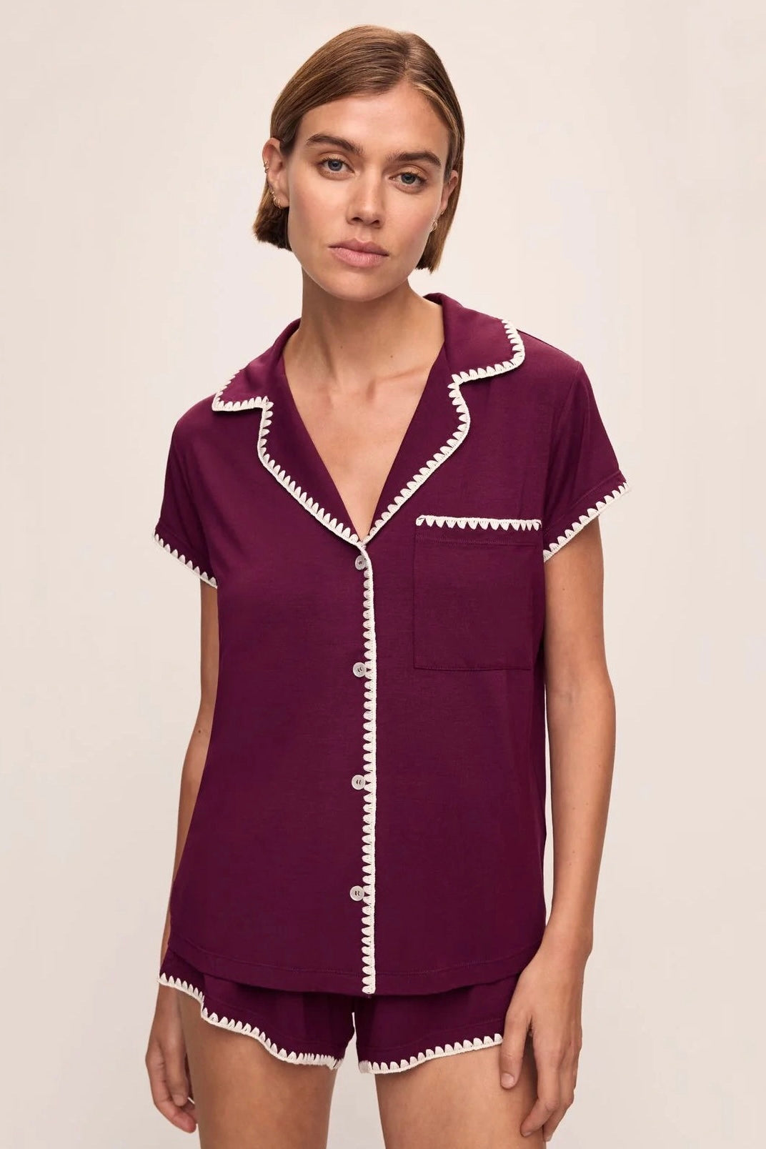 Oasis Modal Cotton PJs (Plum)