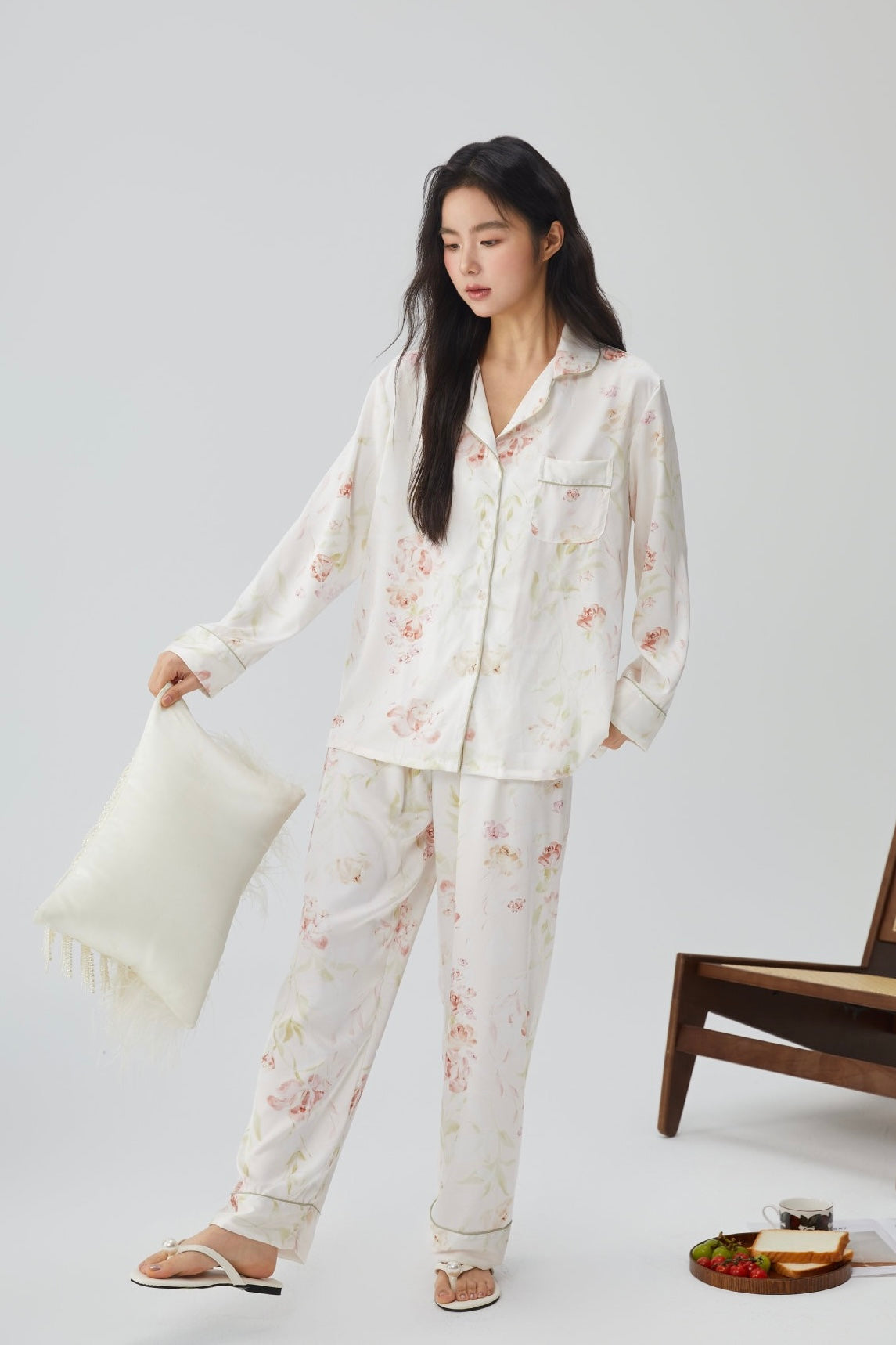 Rose Dawn PJ Pants Set - Bells & Birds