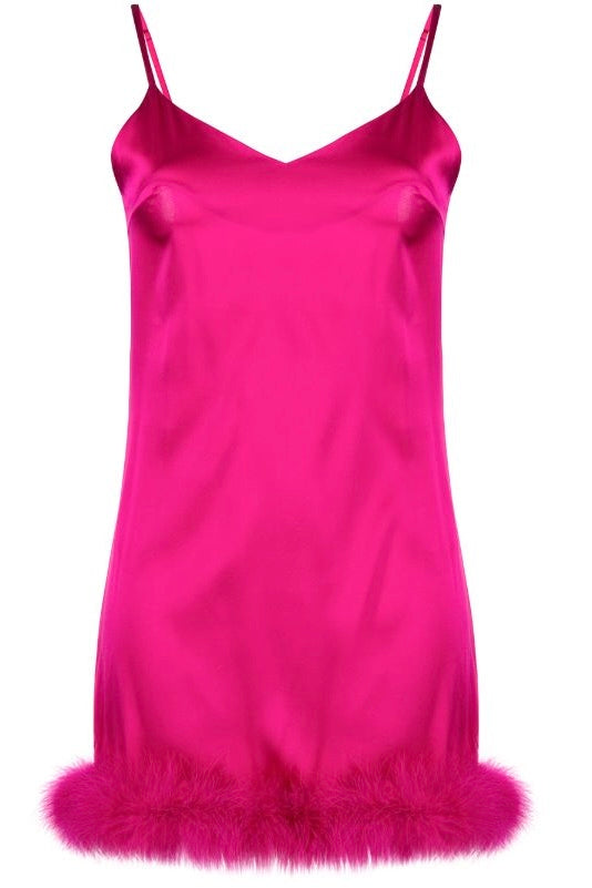 Freya Satin Slip & Robe Set - Bells & Birds