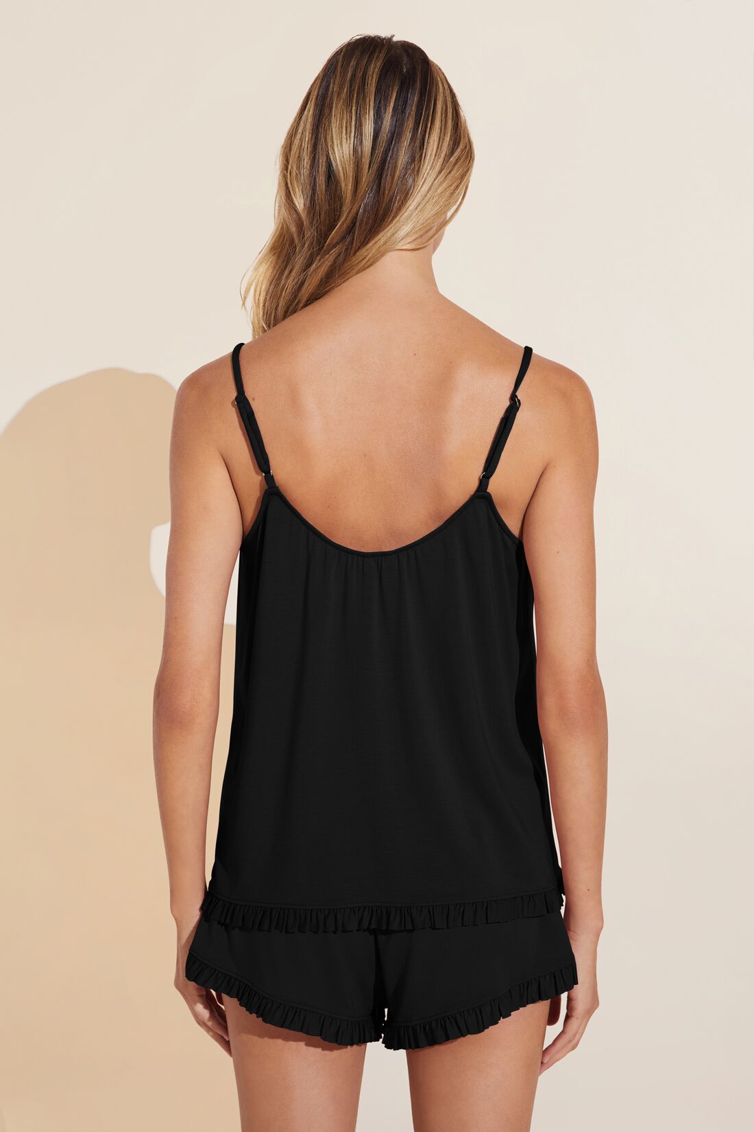 Oasis Modal Cotton Cami Set (Black)