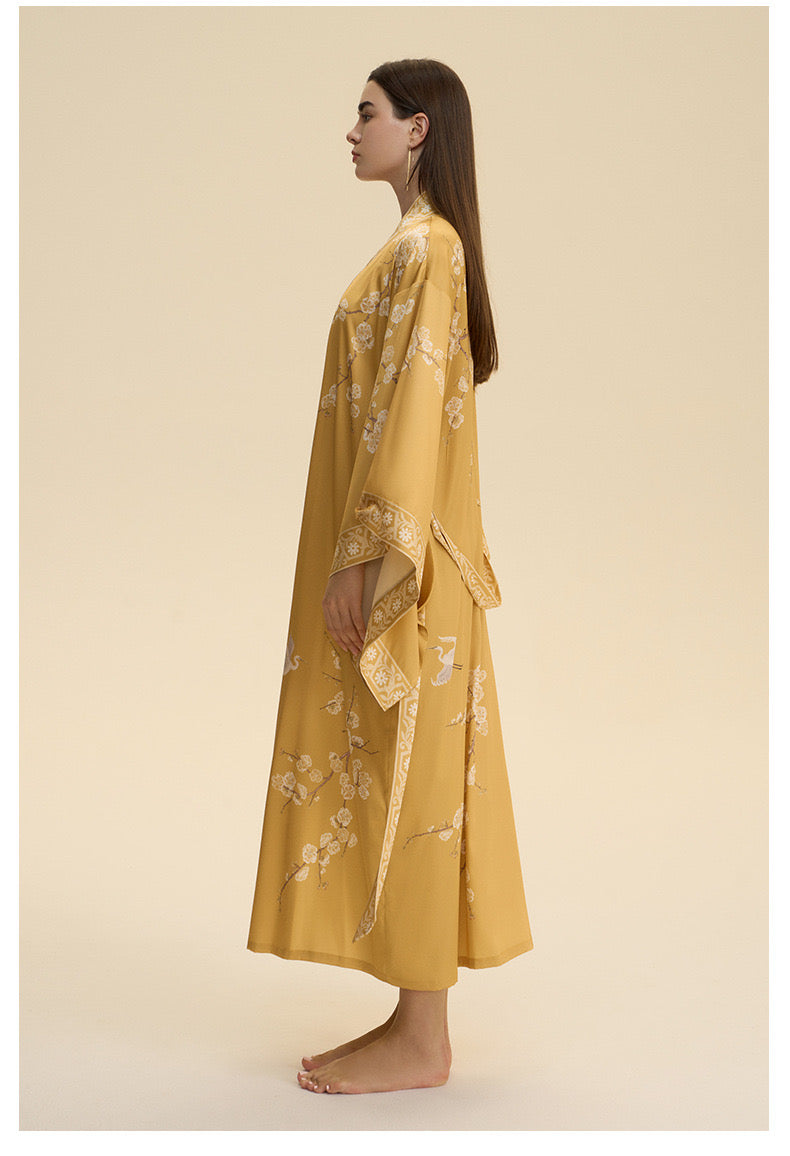 Flight of Whimsy Robe (Gold) - Bells & Birds
