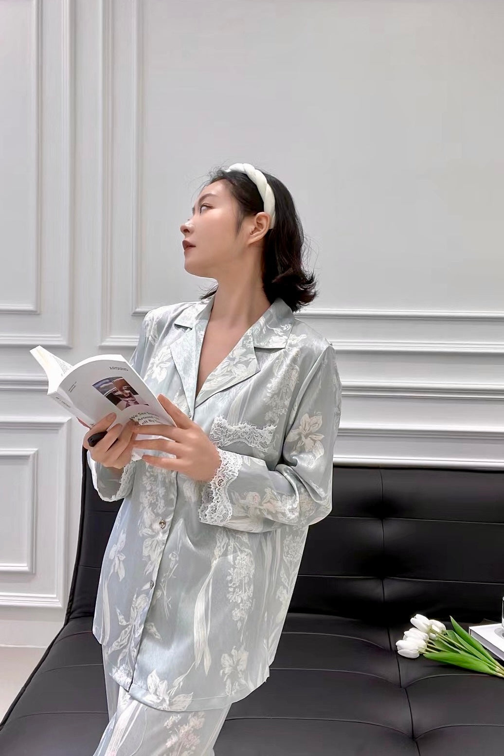 Dove Garden PJ Pants Set - Bells & Birds