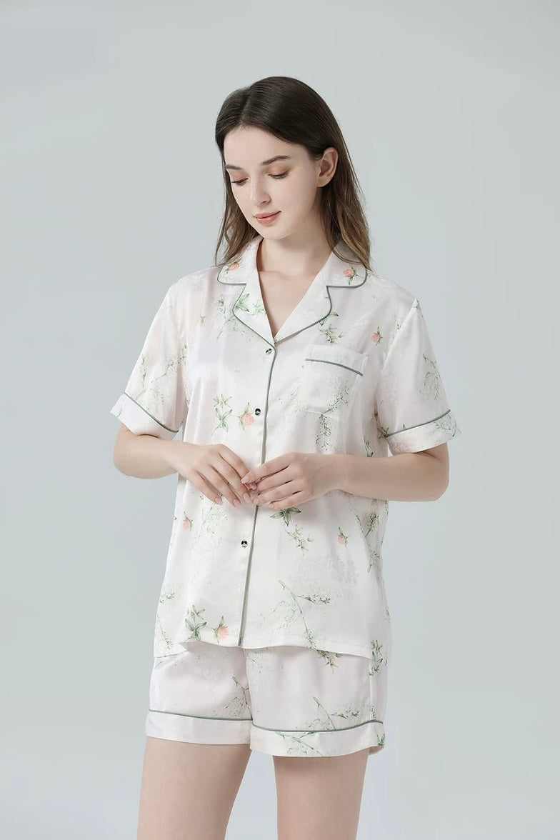 Evergreen Floral PJ Set