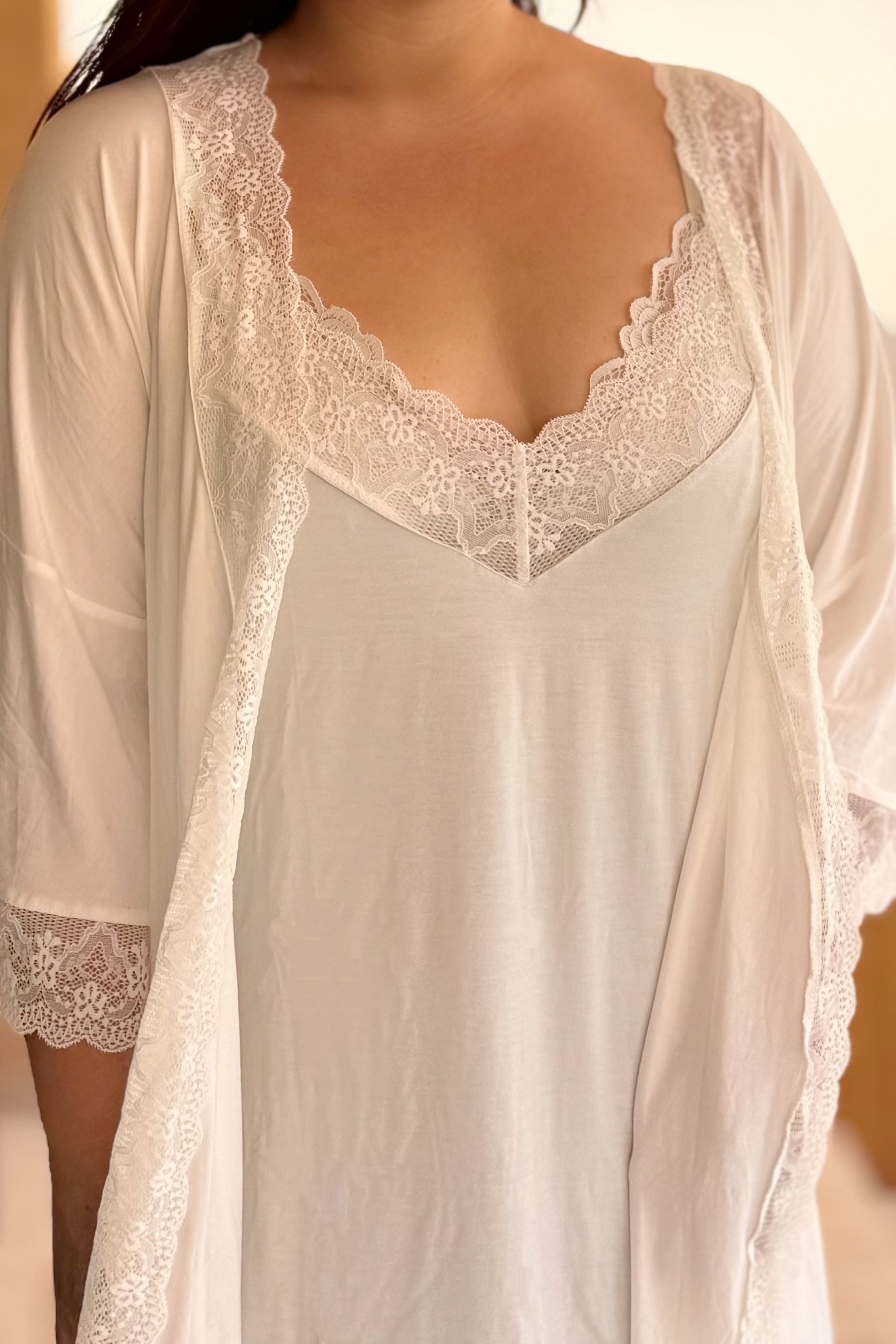 Sofia Modal Cotton Slip (Mint)