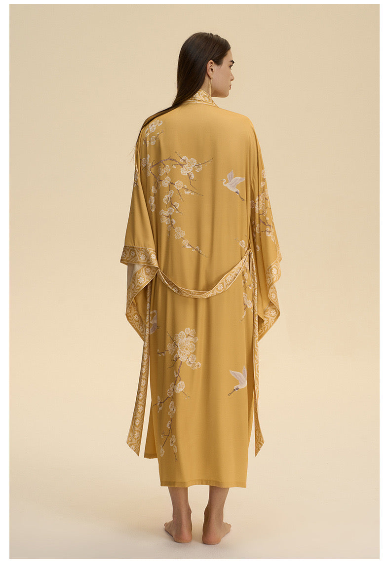 Flight of Whimsy Robe (Gold) - Bells & Birds
