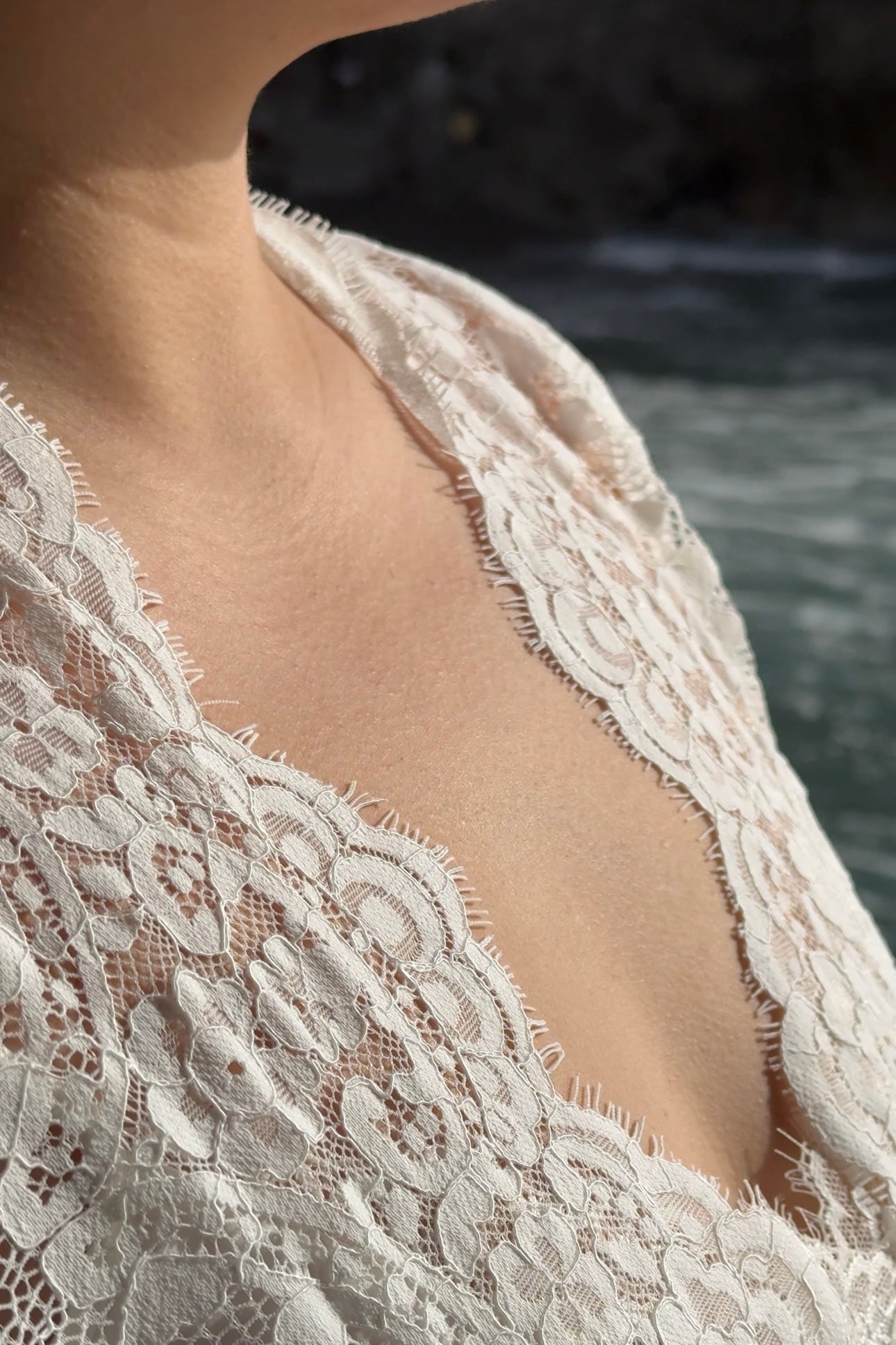 Fée en Blanc Lace Maxi Robe