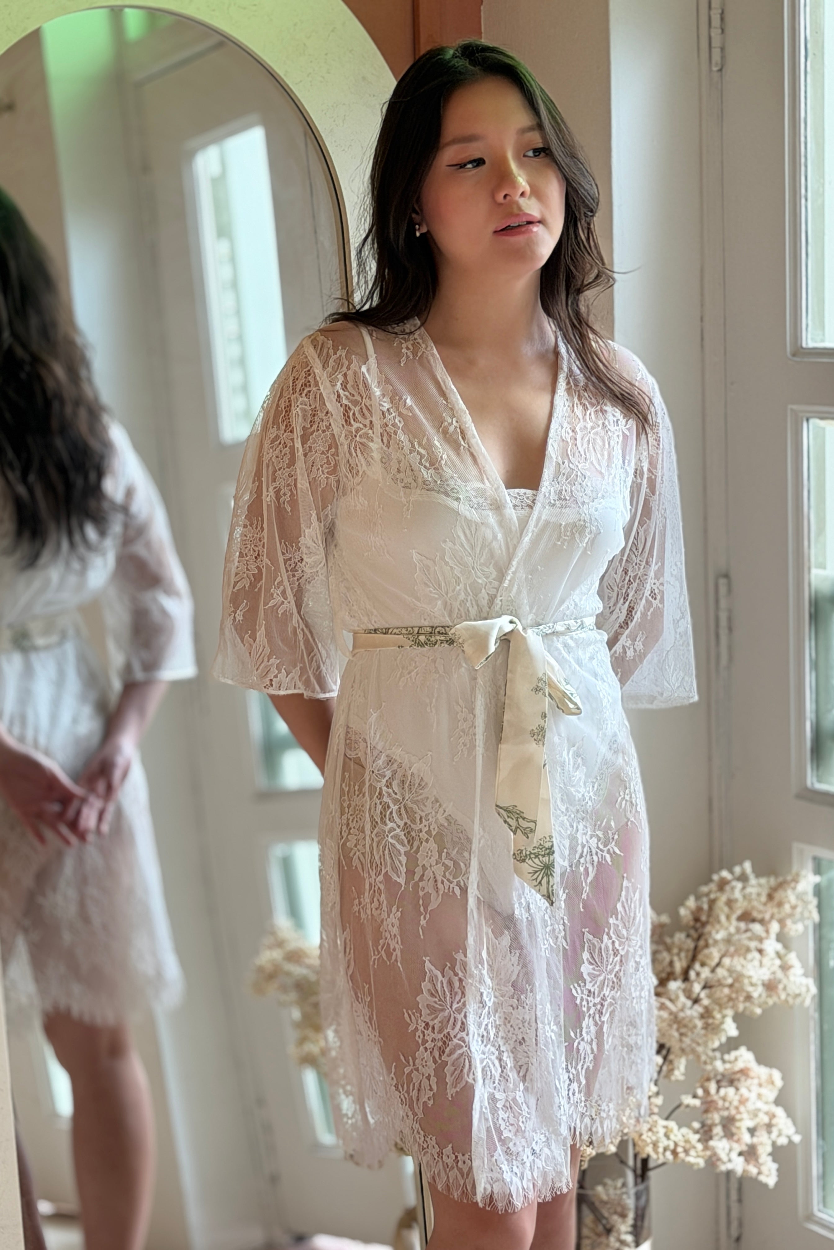Elise Lace Robe