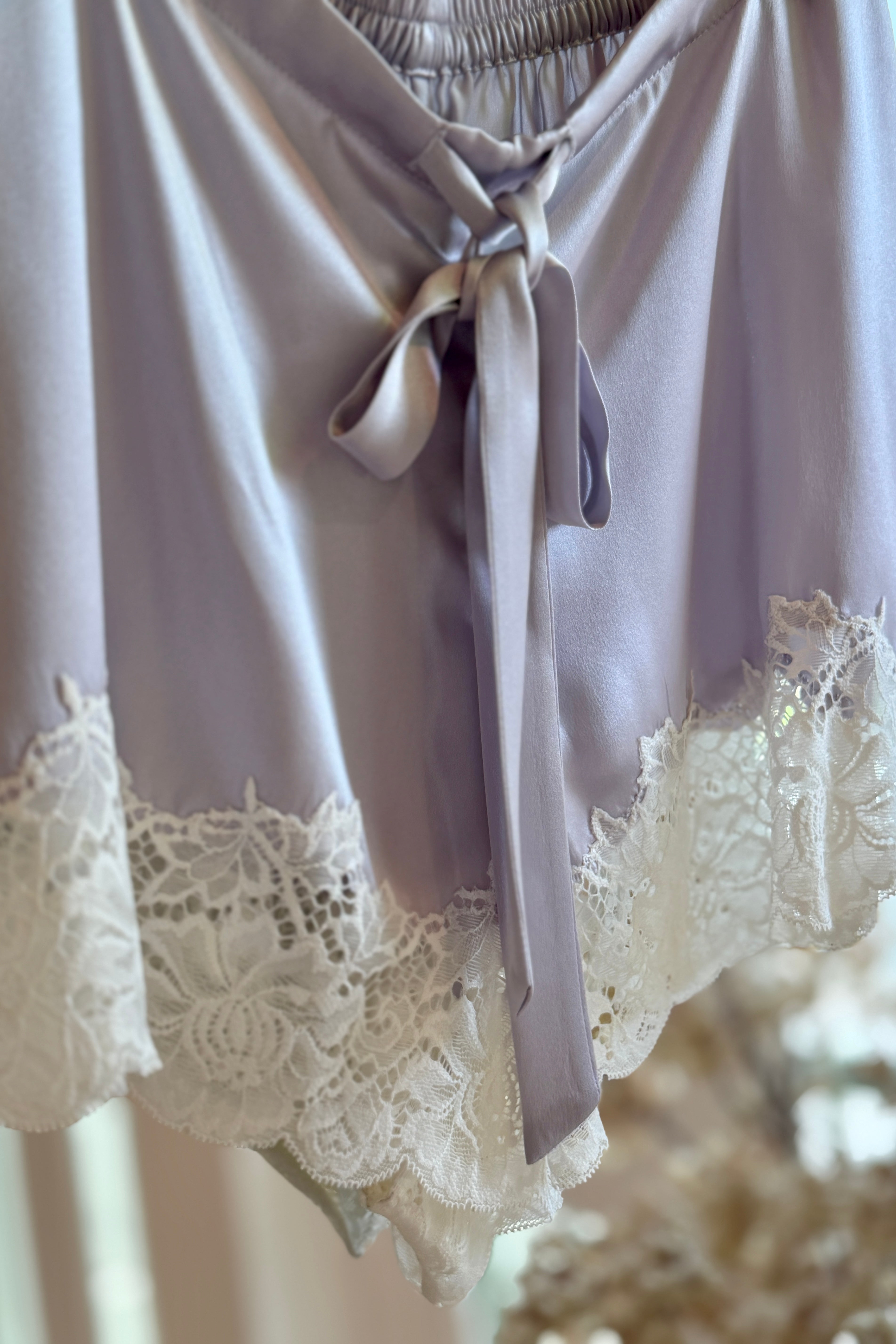 Everly Mulberry Silk Cami Set (Lilac)
