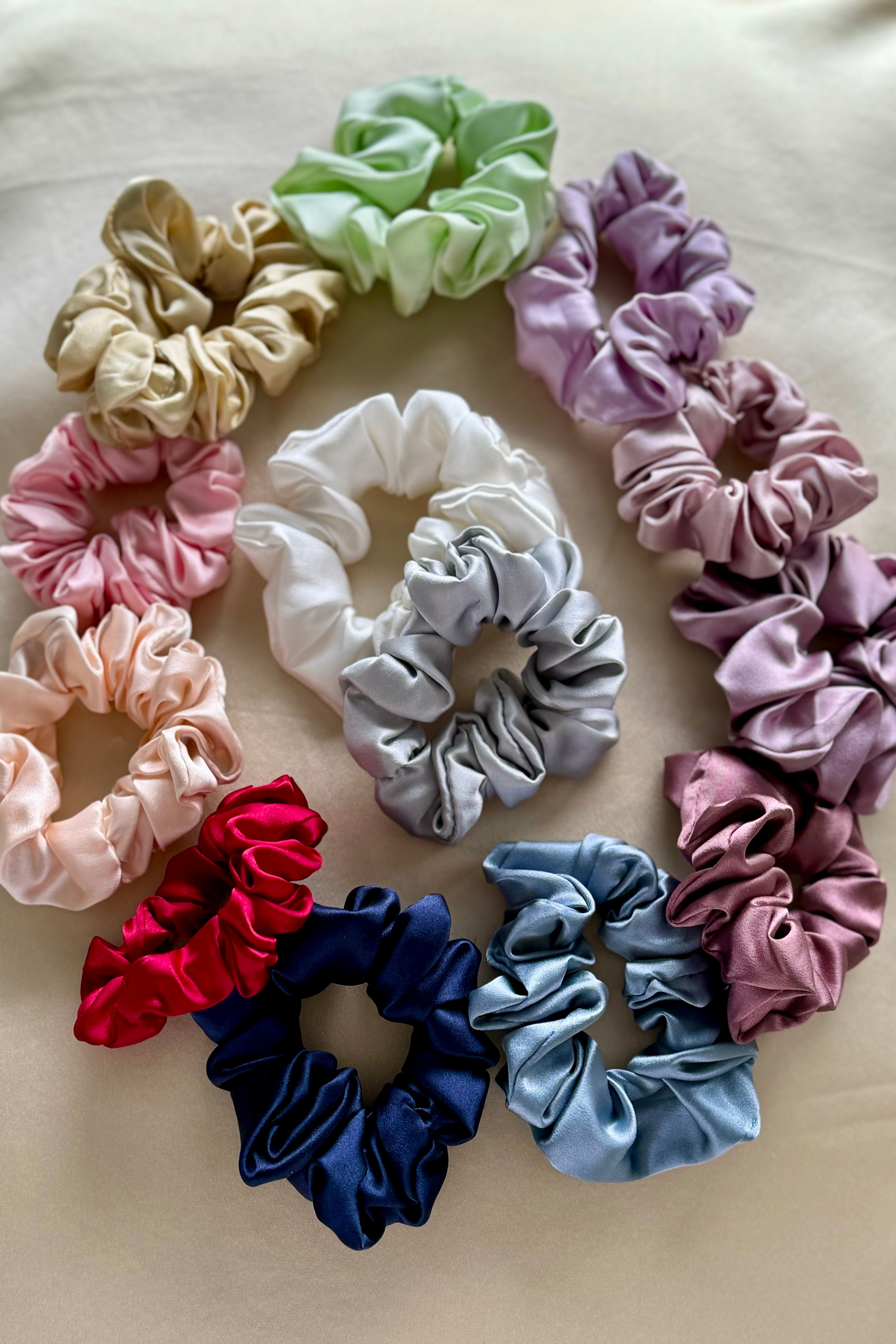 Mulberry Silk Scrunchies (3 for $40)