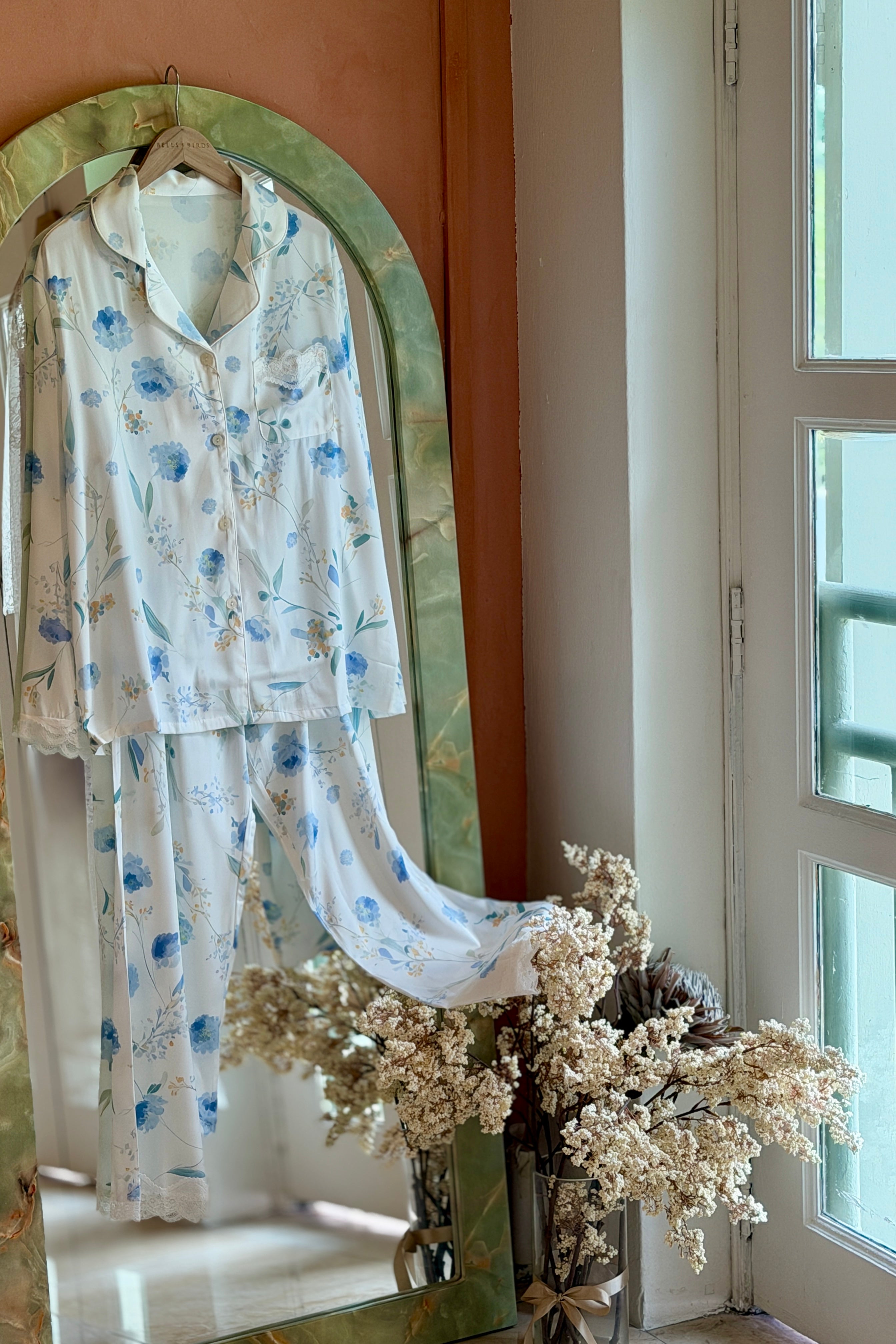 First Bloom PJ Pants Set - Bells & Birds