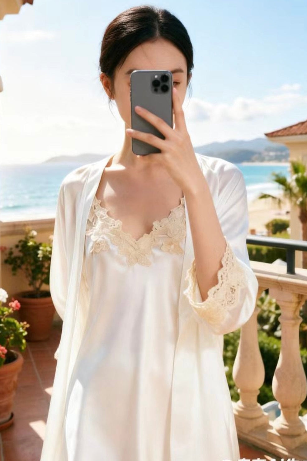Florentine Mulberry Silk Slip (White)