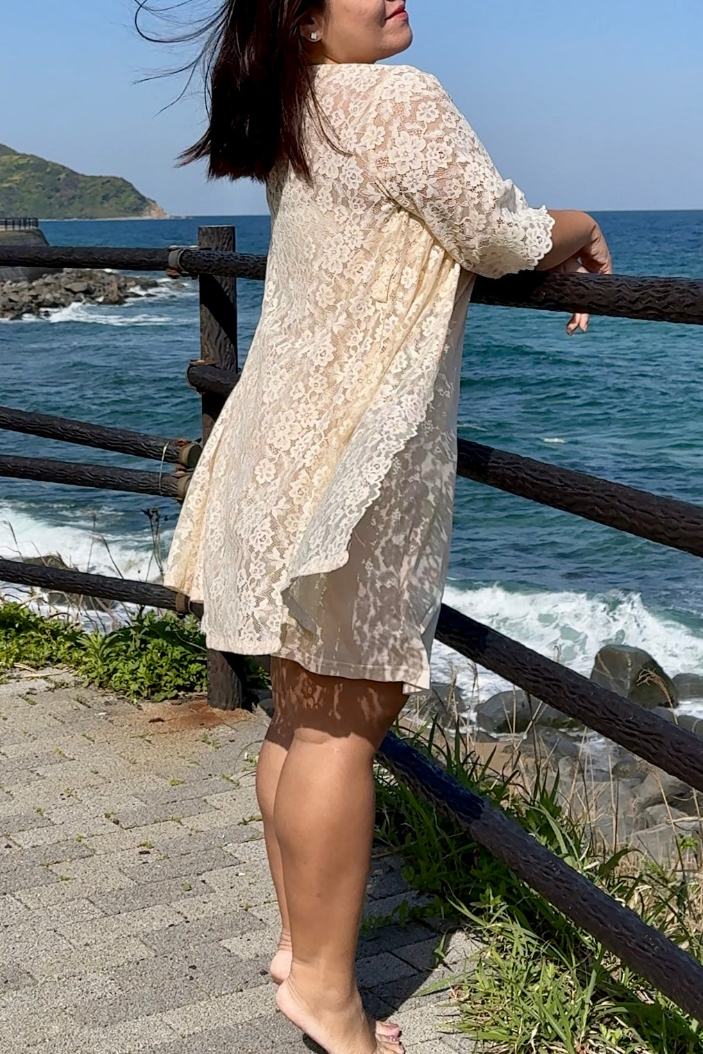 Juliette Lace Robe (Cream)