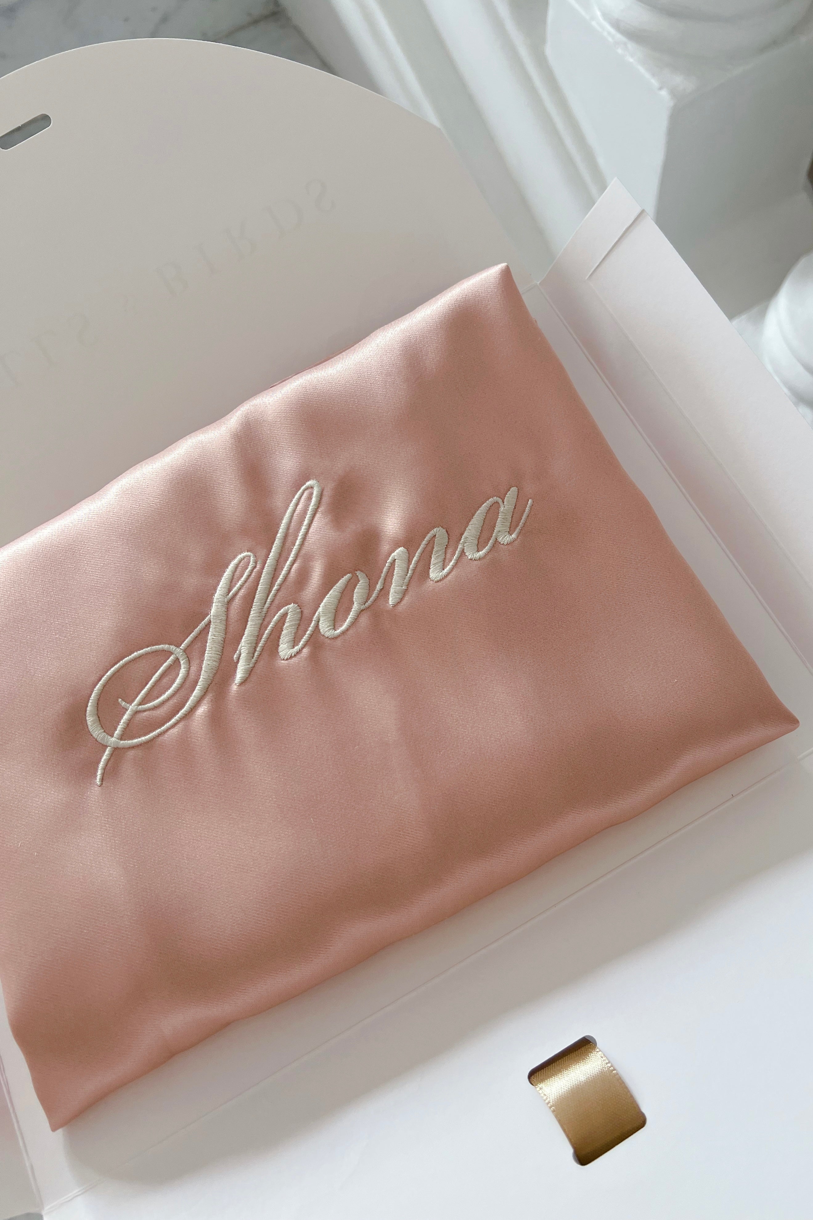 Classic Silk Robe (Peach)