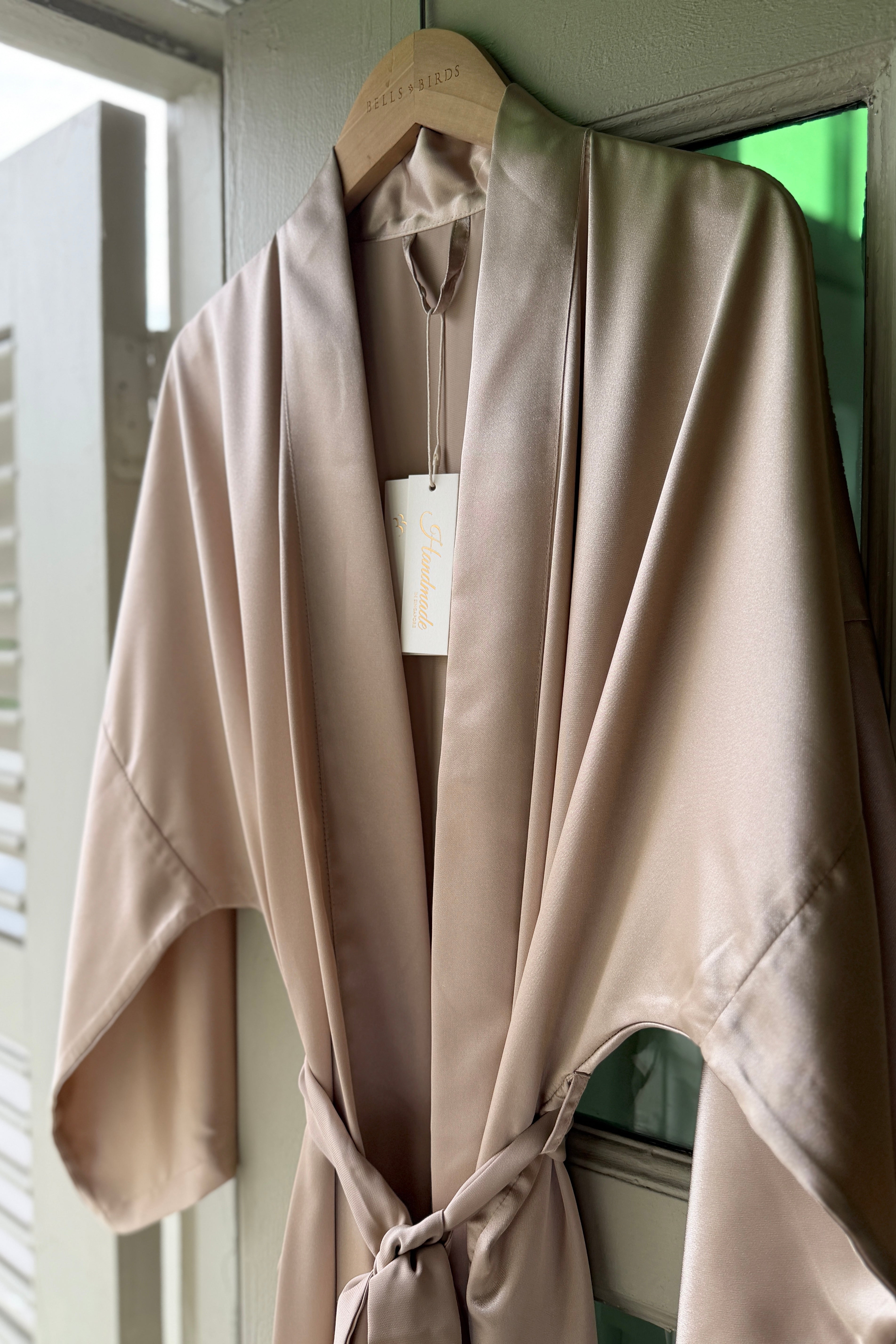 Maxi Silk Robe (Champagne)