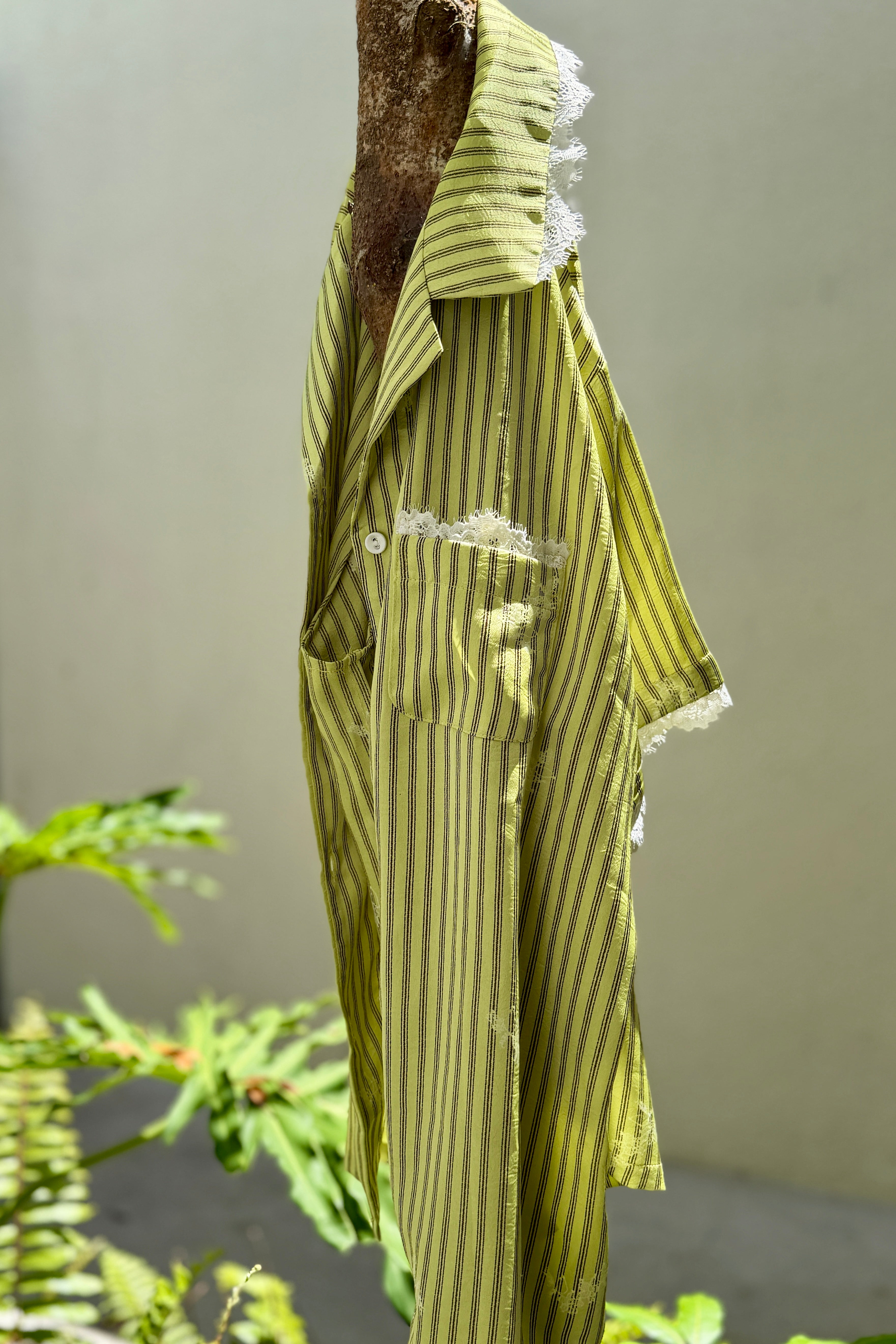 Sage Bloom PJ Set - Bells & Birds