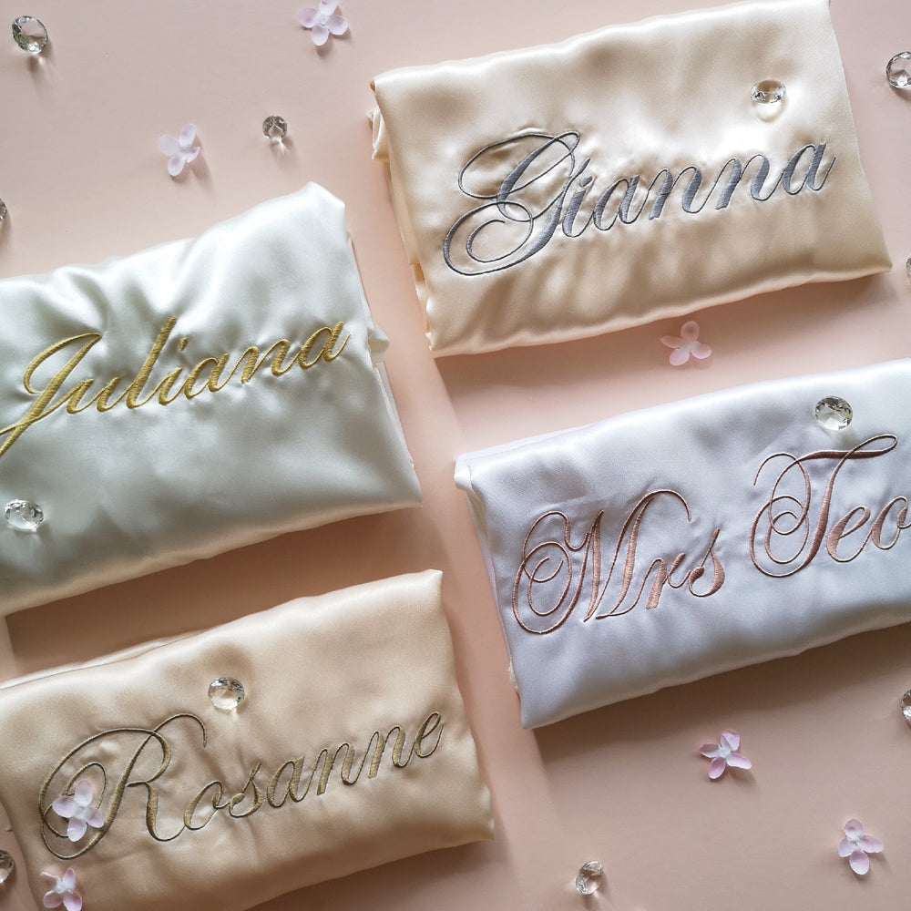 Short Silk Robes for Brides & Bridesmaids