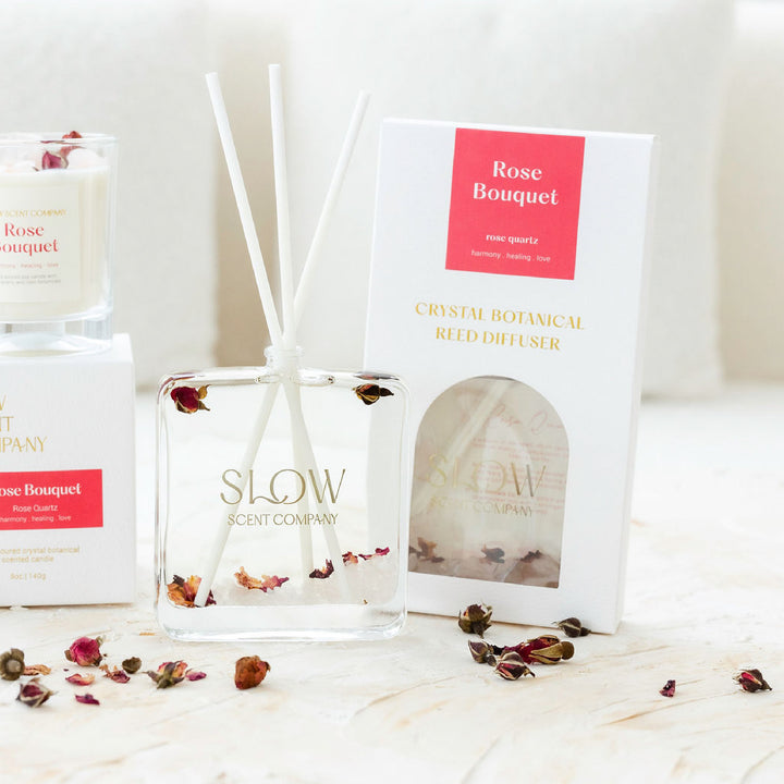 Slow Scent Company Crystal Reed Diffuser (Rose Bouquet)