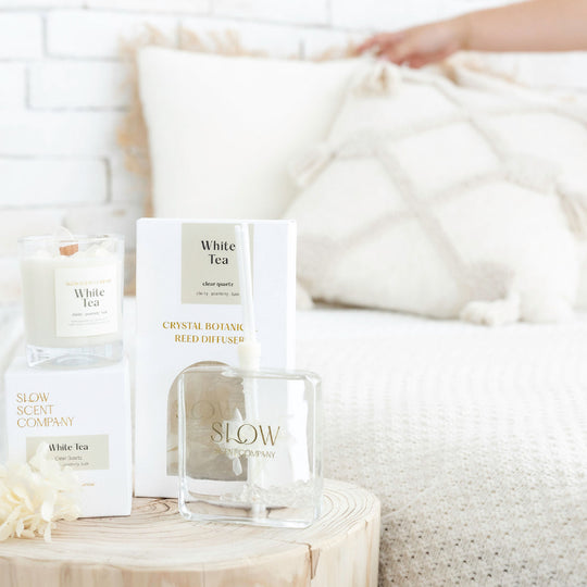 Slow Scent Company Crystal Reed Diffuser (White Tea)