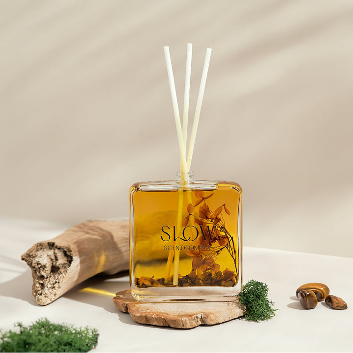 Slow Scent Company Crystal Reed Diffuser (Amber and Moss)