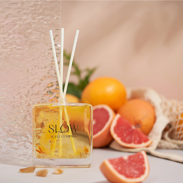 Slow Scent Company Crystal Reed Diffuser (Grapefruit Garden)