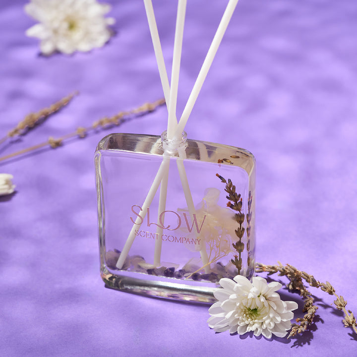 Slow Scent Company Crystal Reed Diffuser (Lavender White Tea)