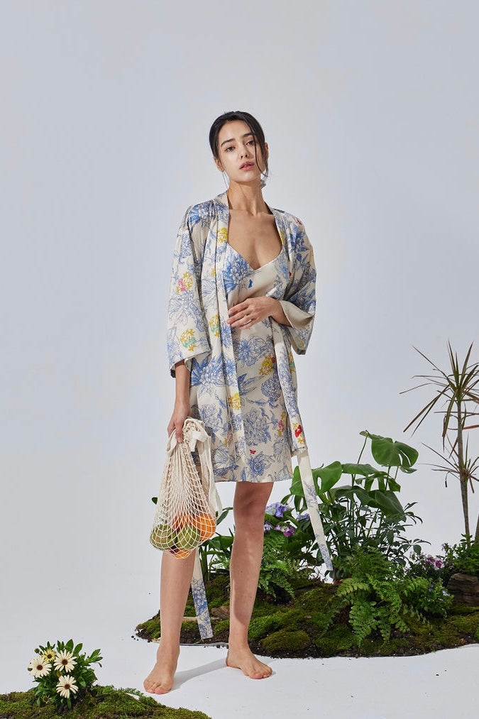 Clementine Satin Robe