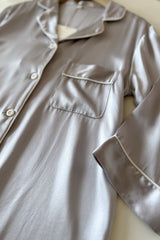 Mulberry Silk Sleepshirt (Grey M)