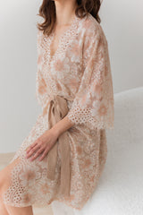 Hanami Cotton Lace Robe