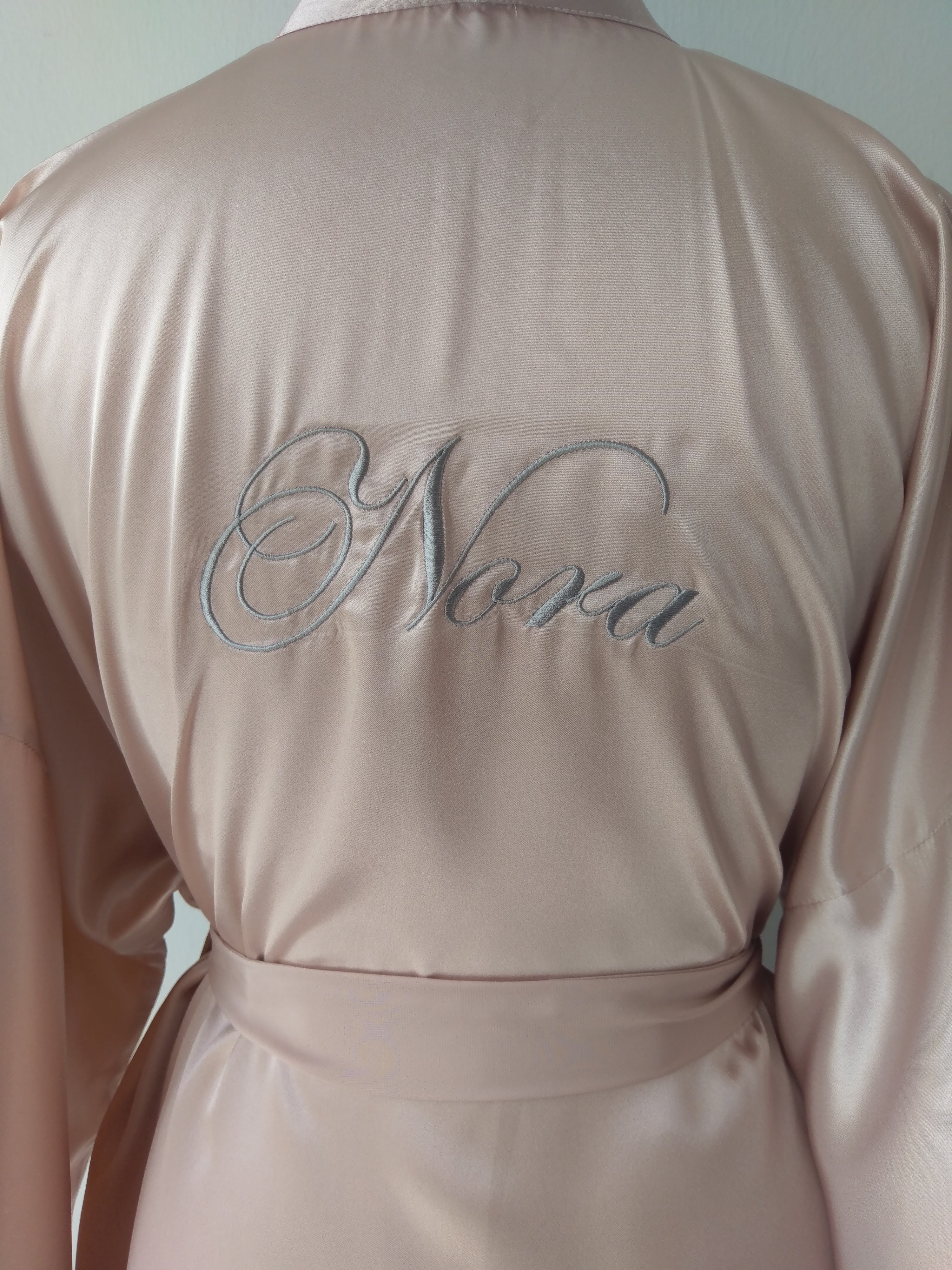 Custom Silk Robe Monogrammed Silk Robe (120 colours) – Bells & Birds